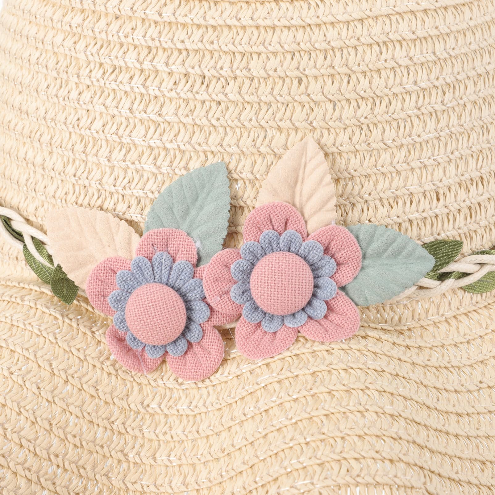 PACKOVE Sombrero De Playa para Niñas Sombrero De para El Sol Sombrero De Sol De para Bebé Sombreros De Playa De Verano Gorro Chica Bolsa De Playa para Niñas Tapa