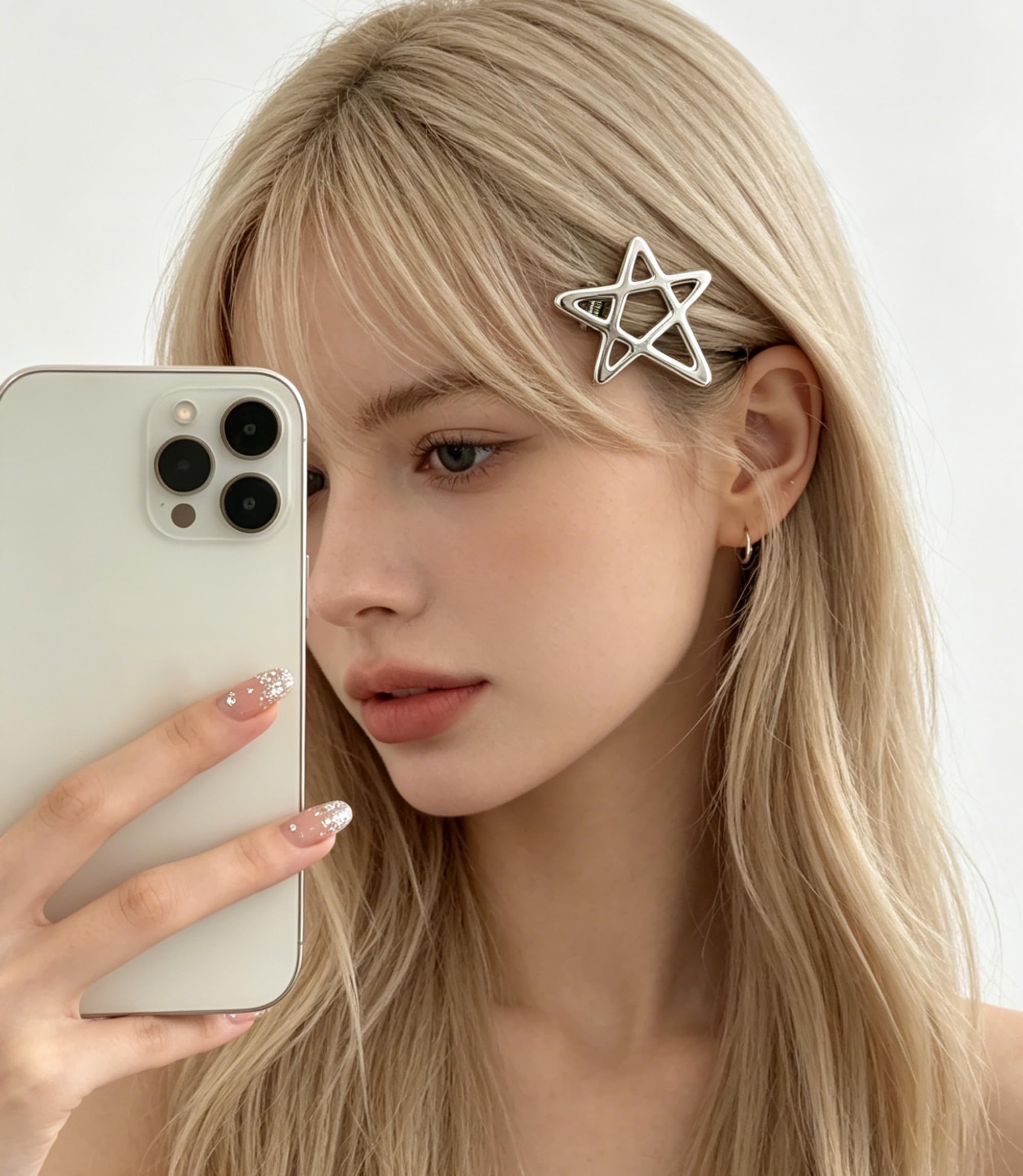30 fermagli per capelli a forma di stella, graziosi accessori per capelli in stile Y2K, per ragazze e donne, 4 x 3,8 cm