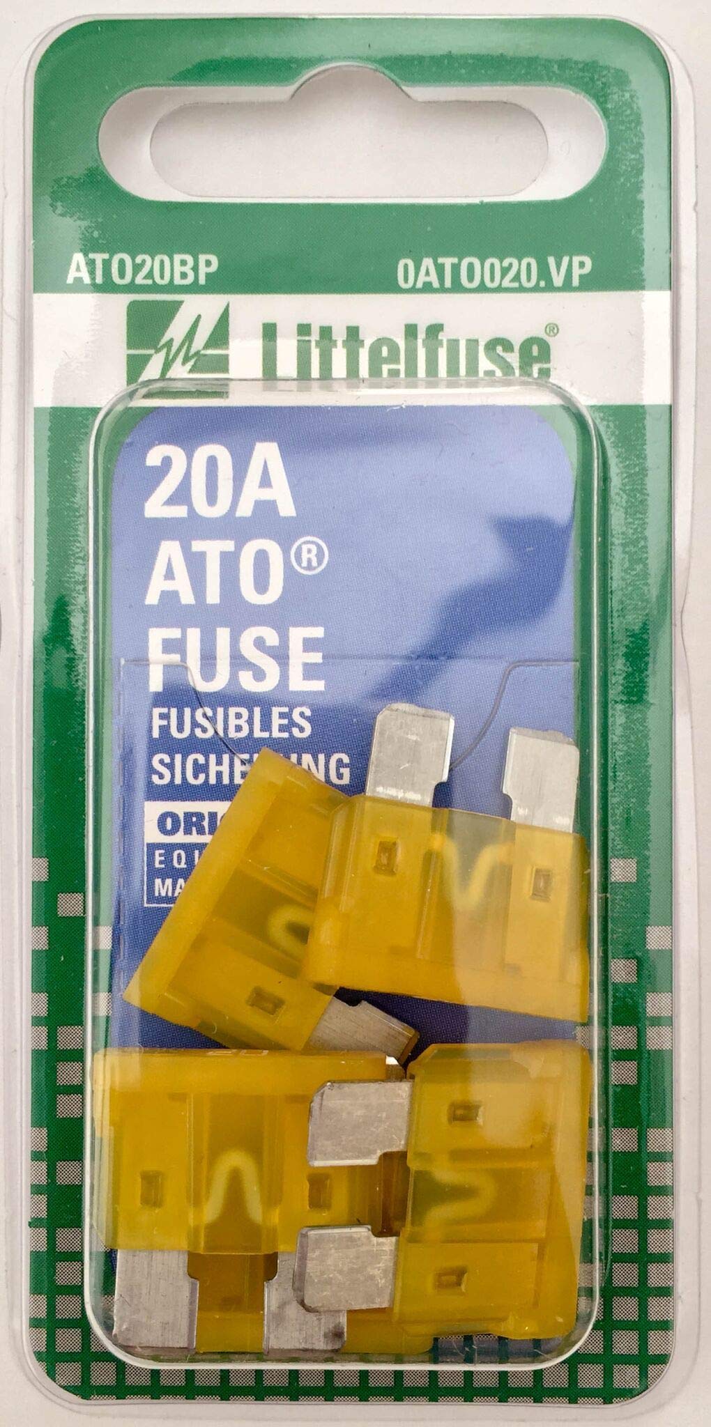 Littelfuse Littelfuse 0ATO020.VP ATO 32 Volt 20 Amp Carded Fuse, (Pack of 5)-image-33