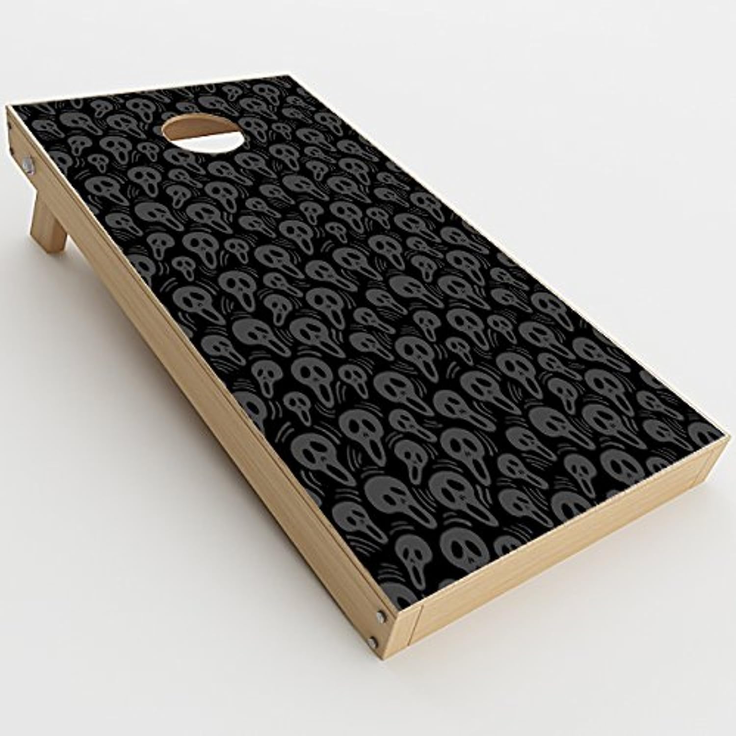 Skin Decal Vinyl Wrap for Cornhole Outdoor Board Game Bag Toss (2 x Pcs. Skins only) / Screaming Skulls