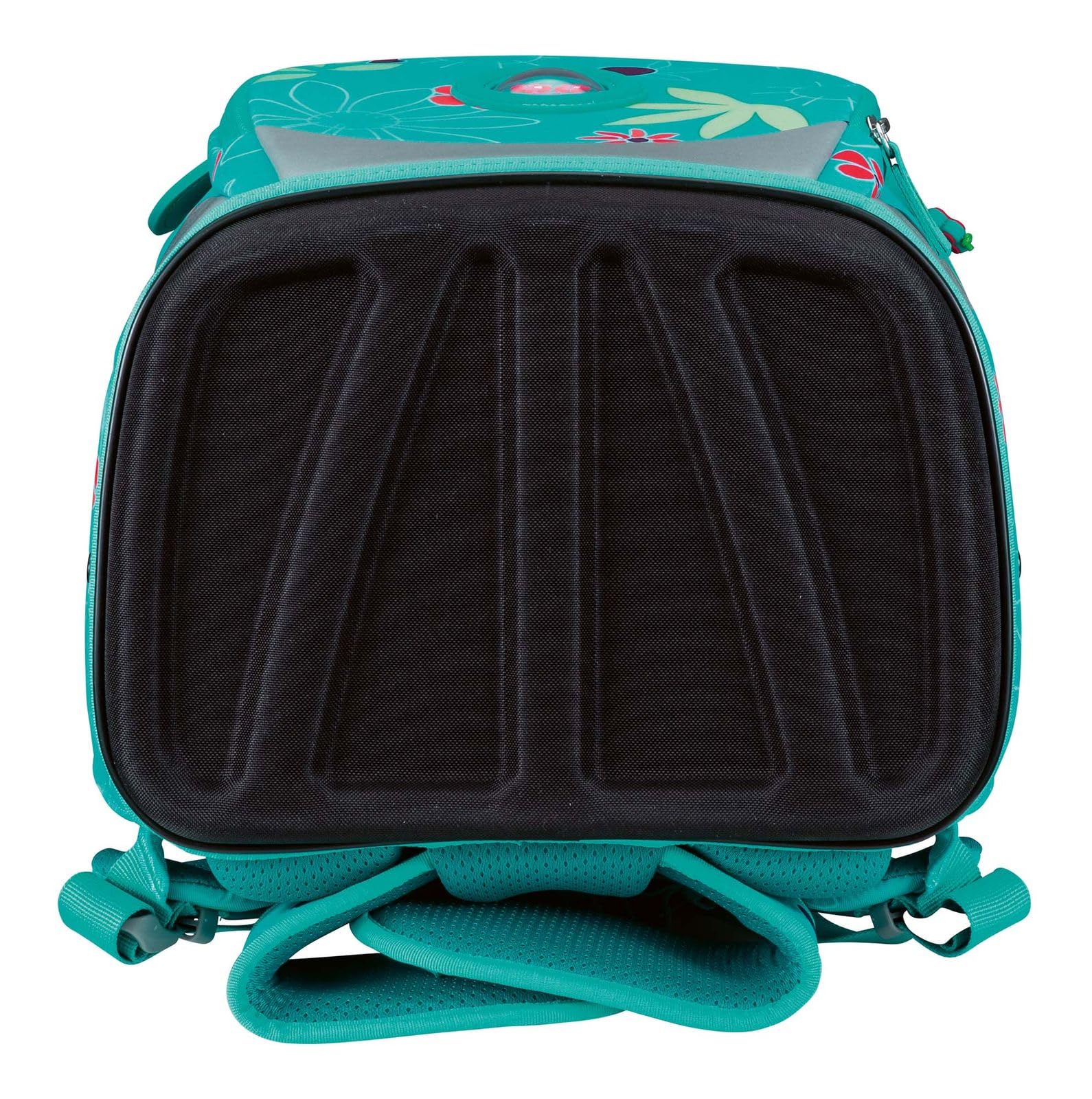DerDieDas Schulranzen ErgoFlex Tiny Set 6-teilig Butterfly Garden türkis