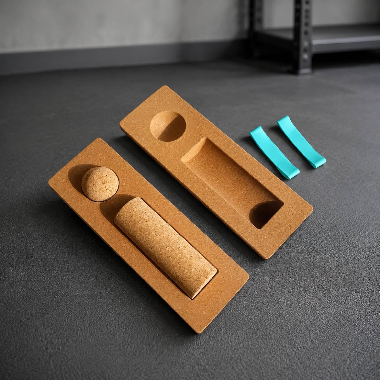 Balance Board Set Tavola Equilibrio Allenamento Roller Massaggio Ball Rafforzatore Piedi Materiale Silicone Funzione Antiscivolo Adatto Ad