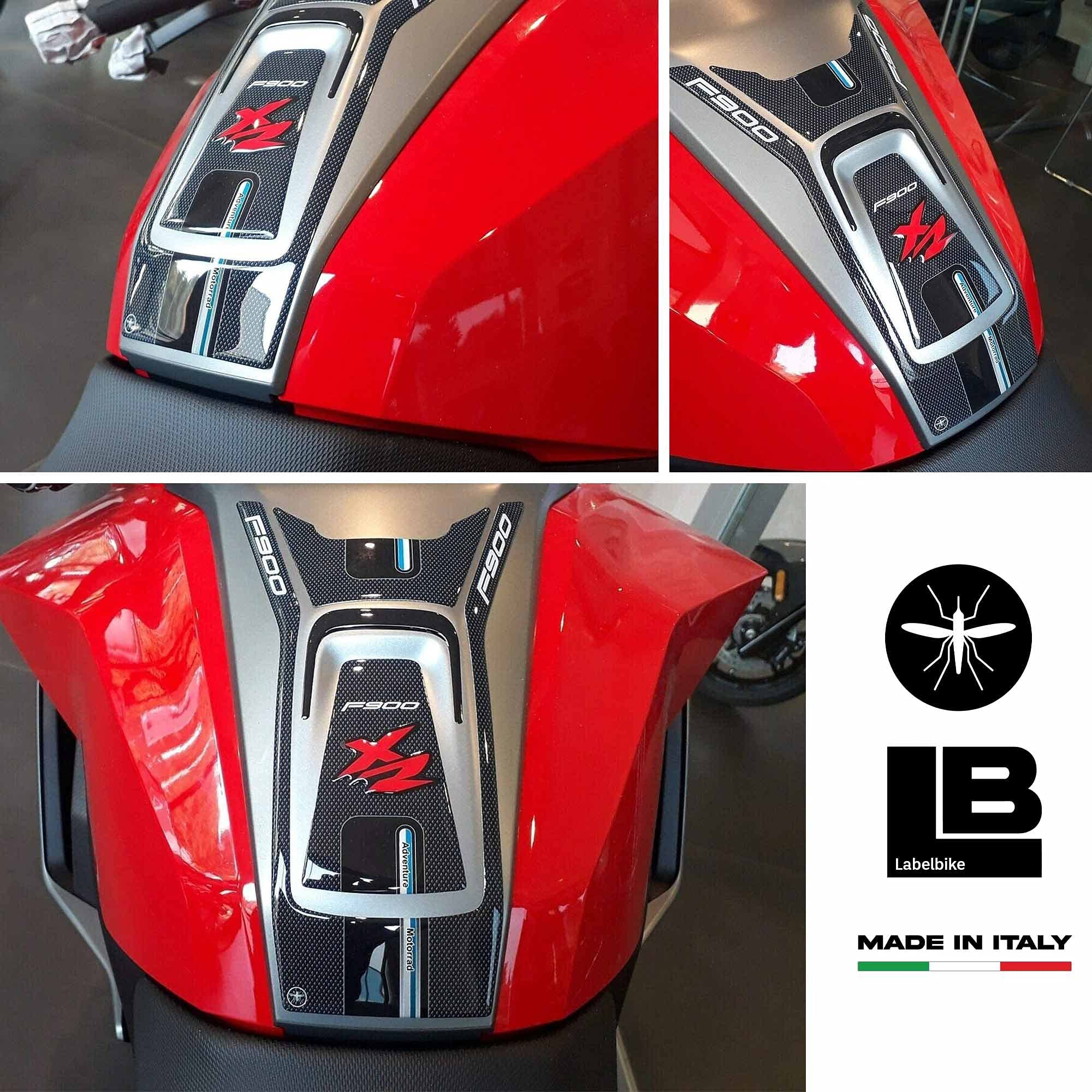 labelbike - Autocollant 3D Moto Réservoir Protection et Décoration en Résine Compatible avec BMW F900XR
