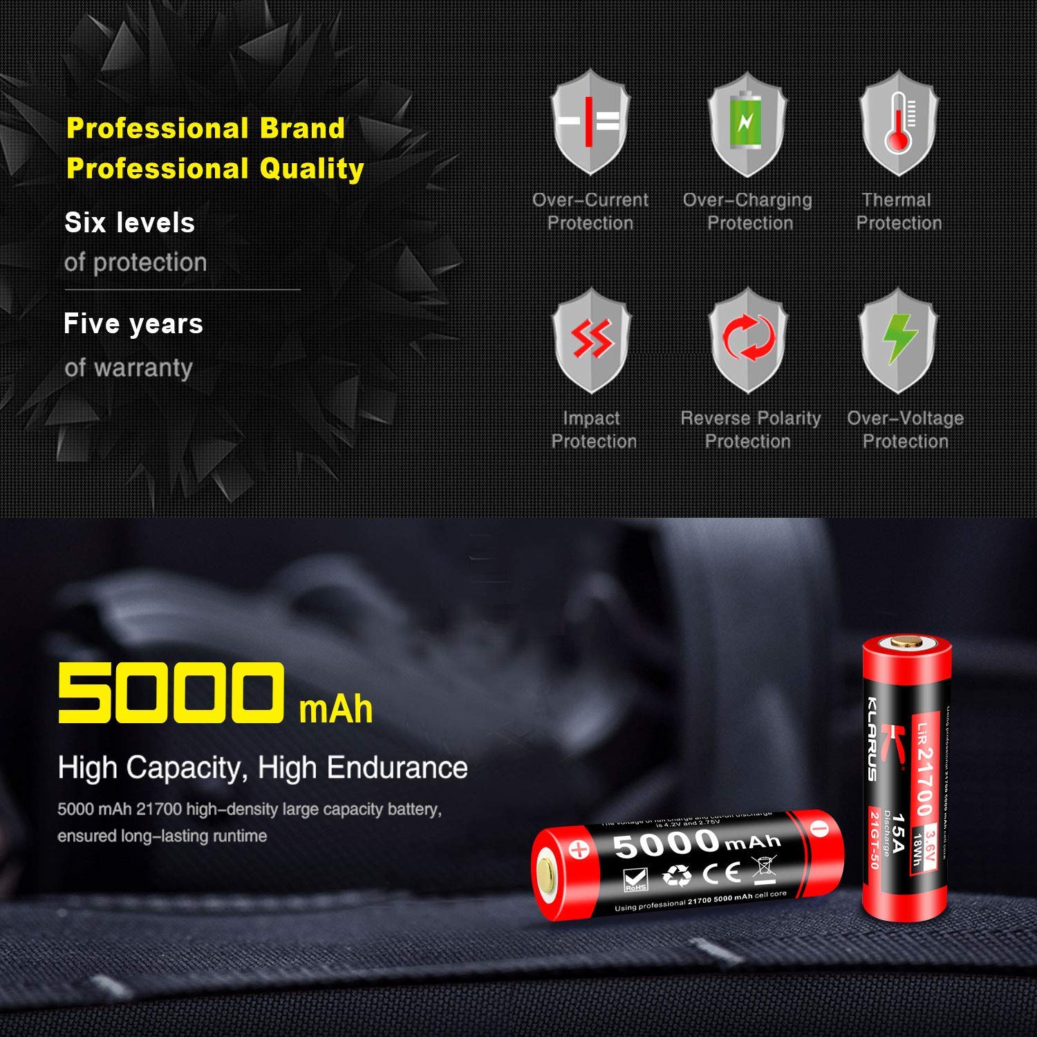 Klarus XT21X 4000 Lumens Rechargeable Torch, 316Metres Beam Distance