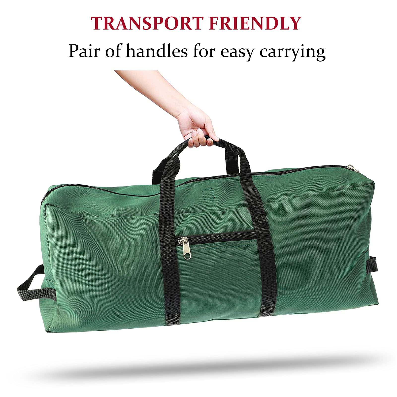 Borsa Per Albero Di Natale 125x50x38 Cm - Per Alberi Da 6-7.5 Piedi - In Tessuto Oxford Impermeabile - Foto 10