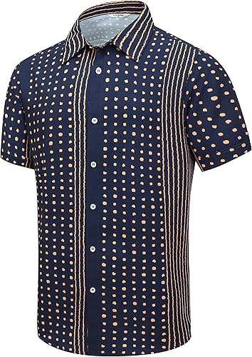 Camisa hawaiana para hombre, manga corta, con botones, ropa de playa, unisex, flamencos, verano, camisas florales Aloha