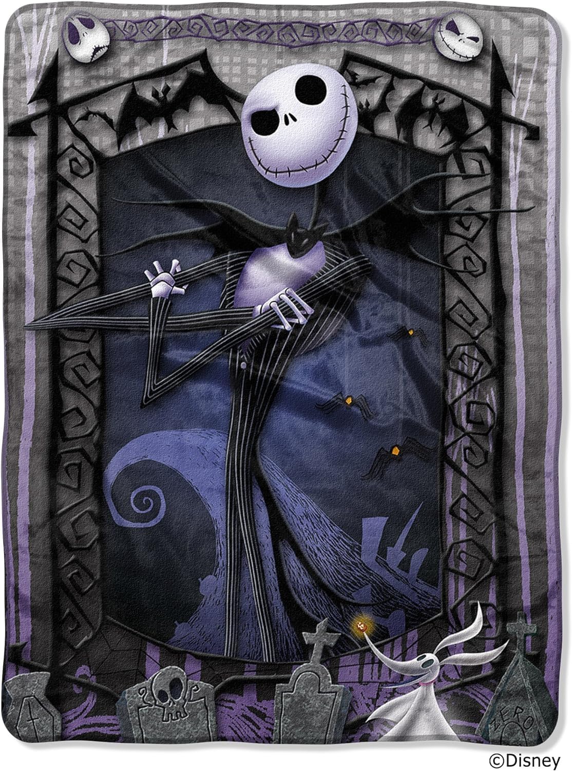 Nightmare Before Christmas Silky Soft Throw Blanket
