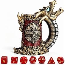 Dice Tower Mug DND Dice Rolling Tower with 7 PCS Dice Set
