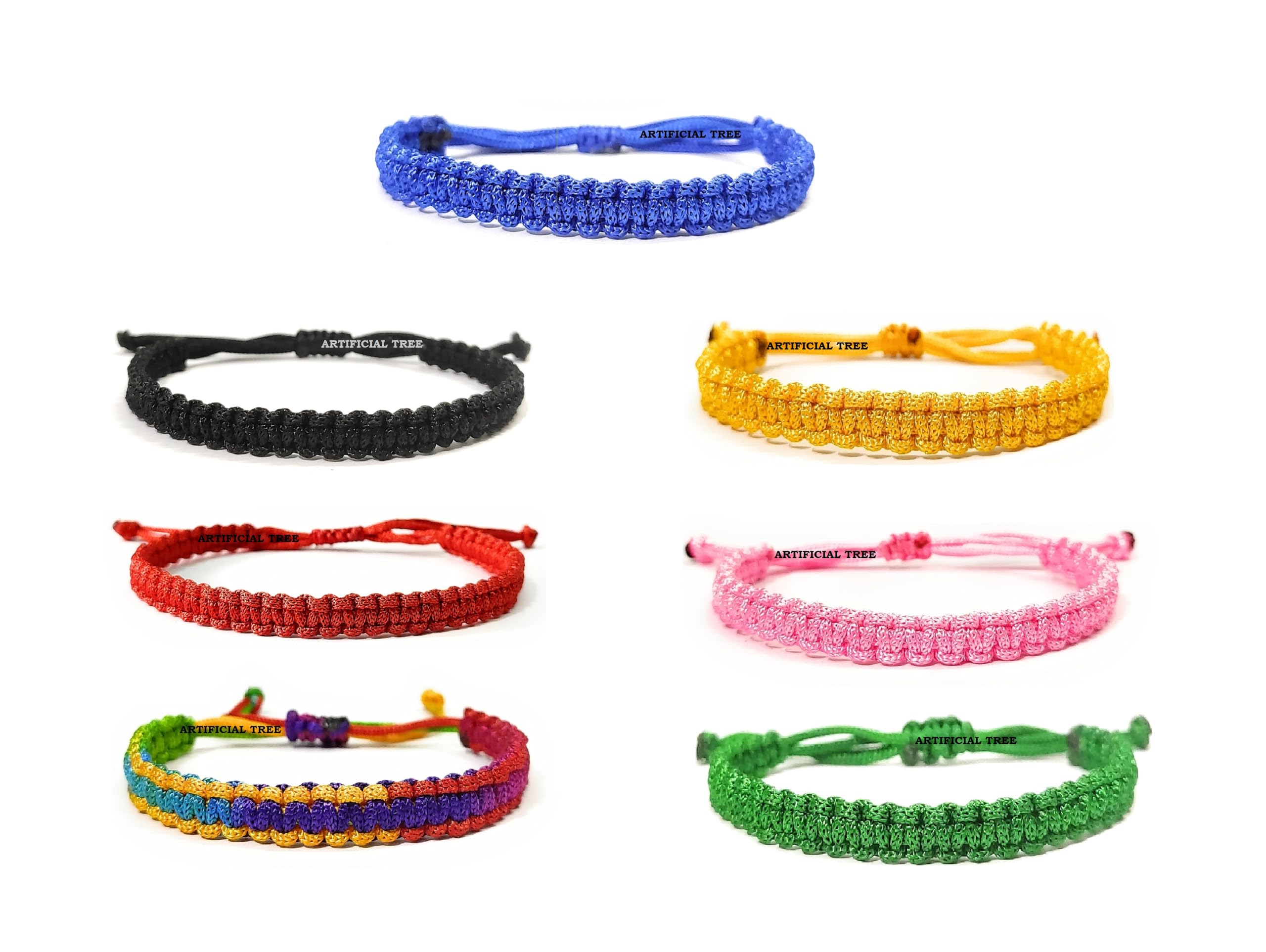 ARTIFICIAL TREE Handmade Nazar Thread Bracelet Friendship Band for Women, Men, Girls & Boys 7 Piece (Black, Red, Pink, Green, Yellow, Blue, Multicolour) (AT GIRLS BRCT 020) (B0BHWJN54F) Amazon Price History, Amazon Price Tracker