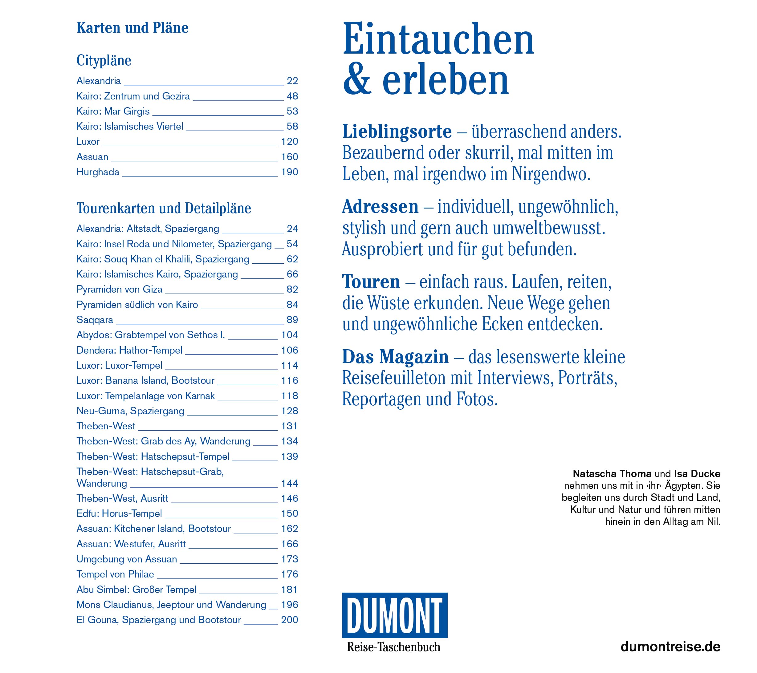 DUMONT Reise-Taschenbuch Reiseführer Ägypten, Die klassische Nilreise: Reiseführer plus Reisekarte. Mit individuellen Autorinnentipps und vielen Touren.
