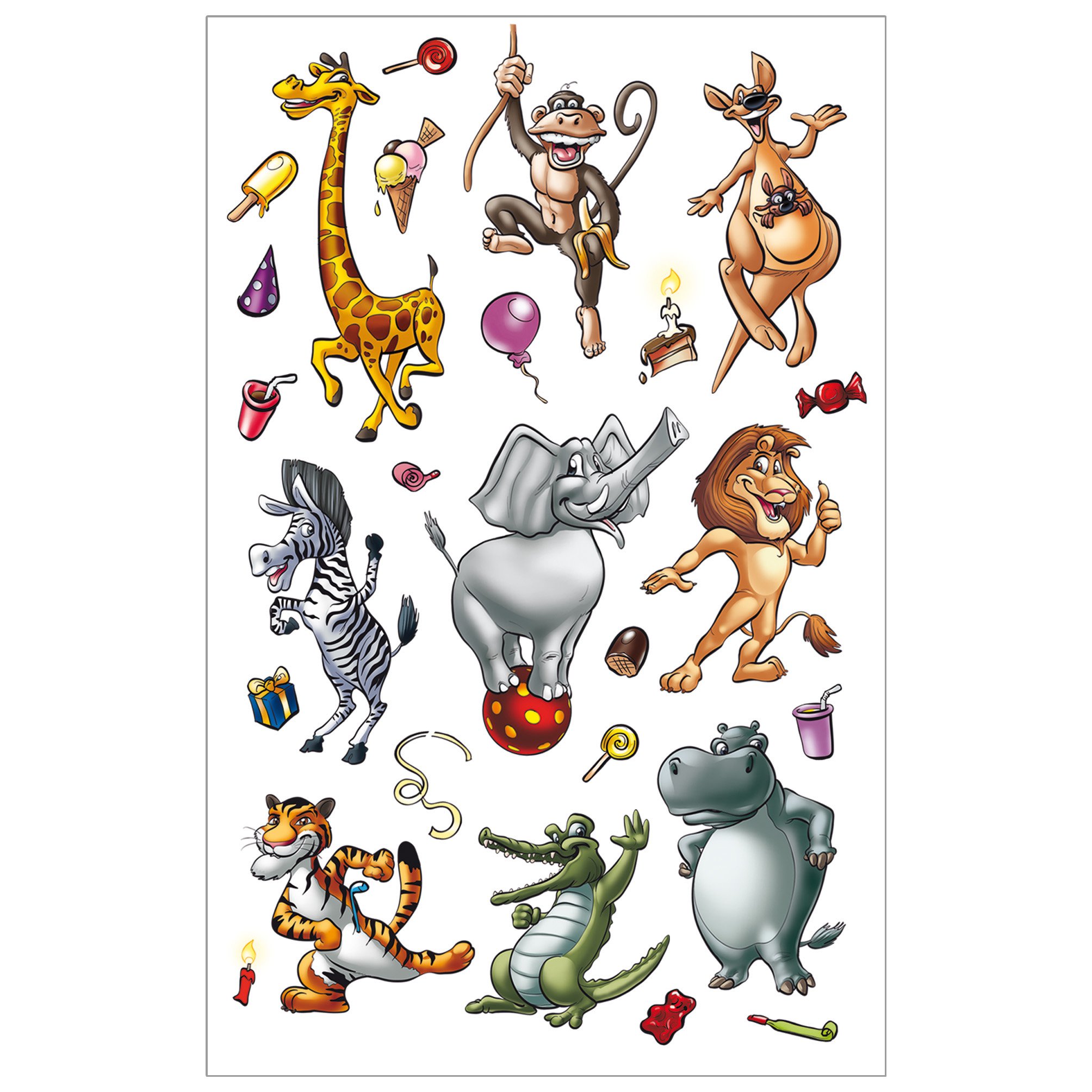 SUSY CARDSticker Unisex 1.36 3 Sheets Motif: 1