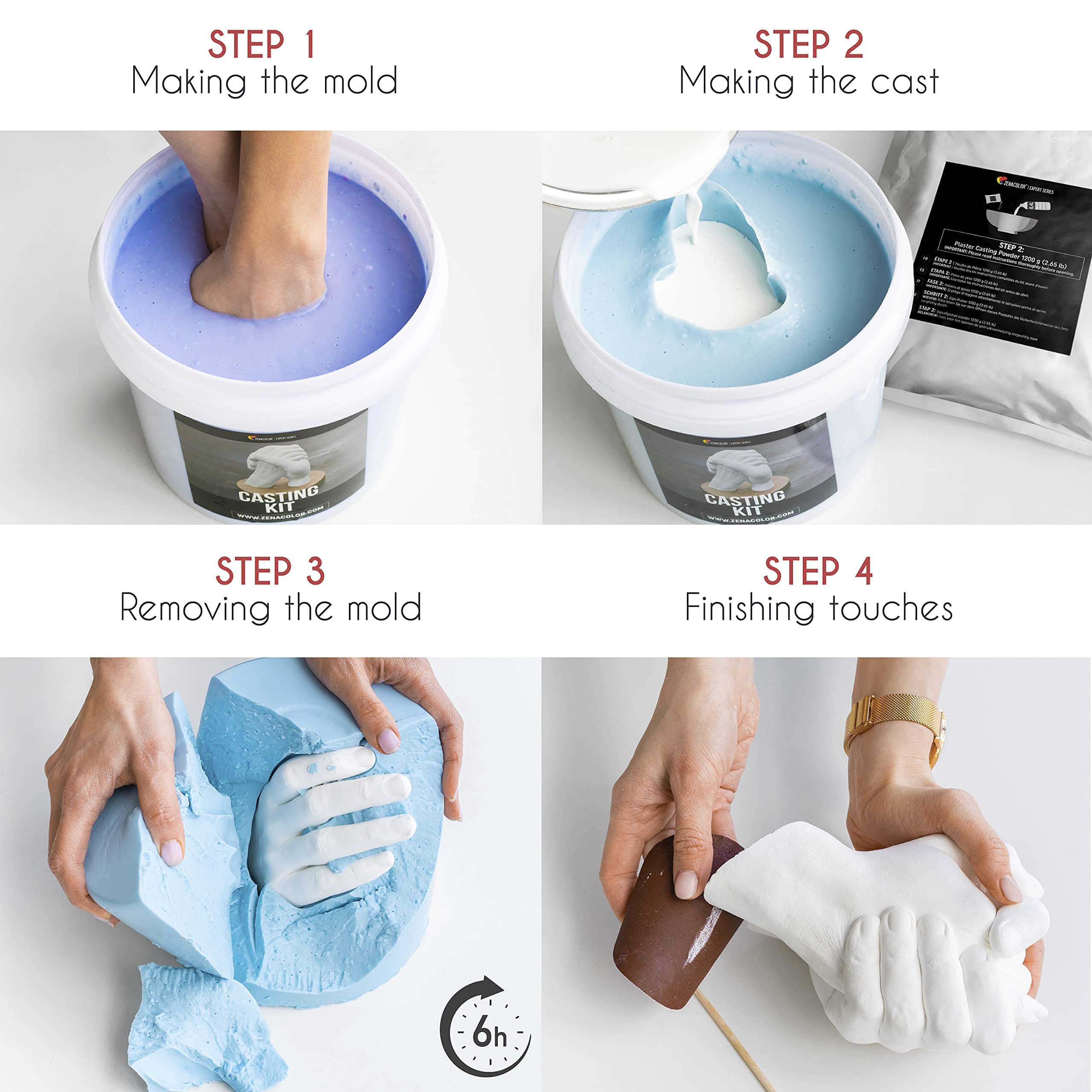 Complete Hand Casting Kit for Couples for Her DIY Kits for Adults