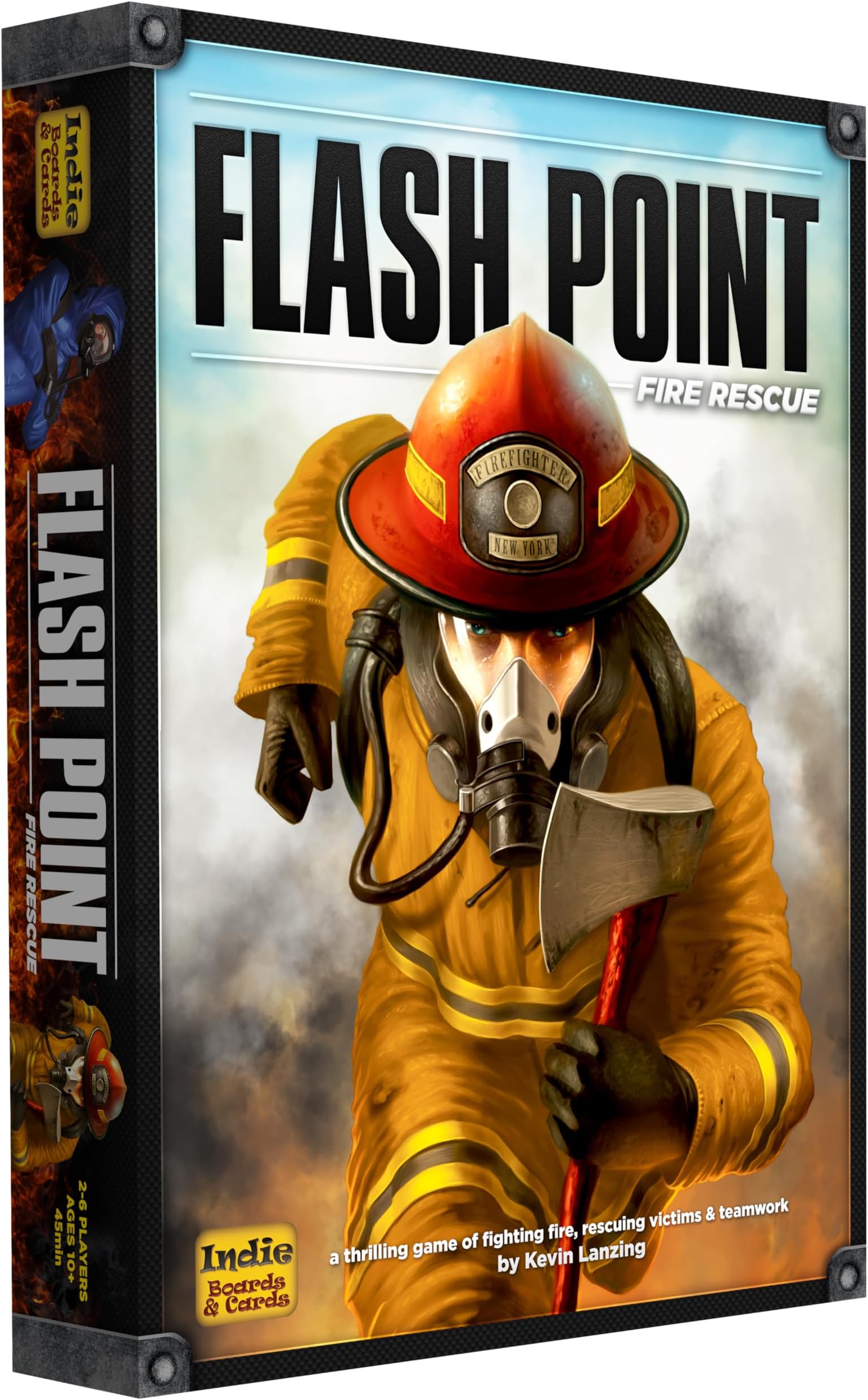 Flash Point: Fire Rescue 2nd Edition - A Thrilling Cooperative Board Game For Kids, Teens & Families to Save Lives - For 2-6 Players Ages 10+ with 30 Minute Play Time by Indie Boards & Cards