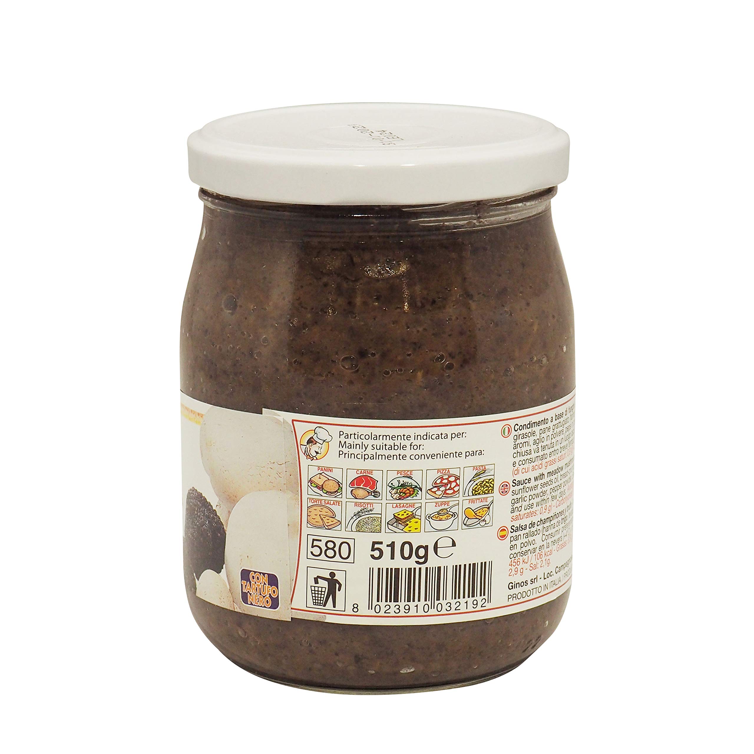 Crema Trufa Negra 510gr Tartufata italiana gourmet