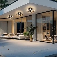 EIDEARAY 22W LED Mennyezeti Lámpa Mozgásérzékelővel, Meleg Fehér 3000K 4