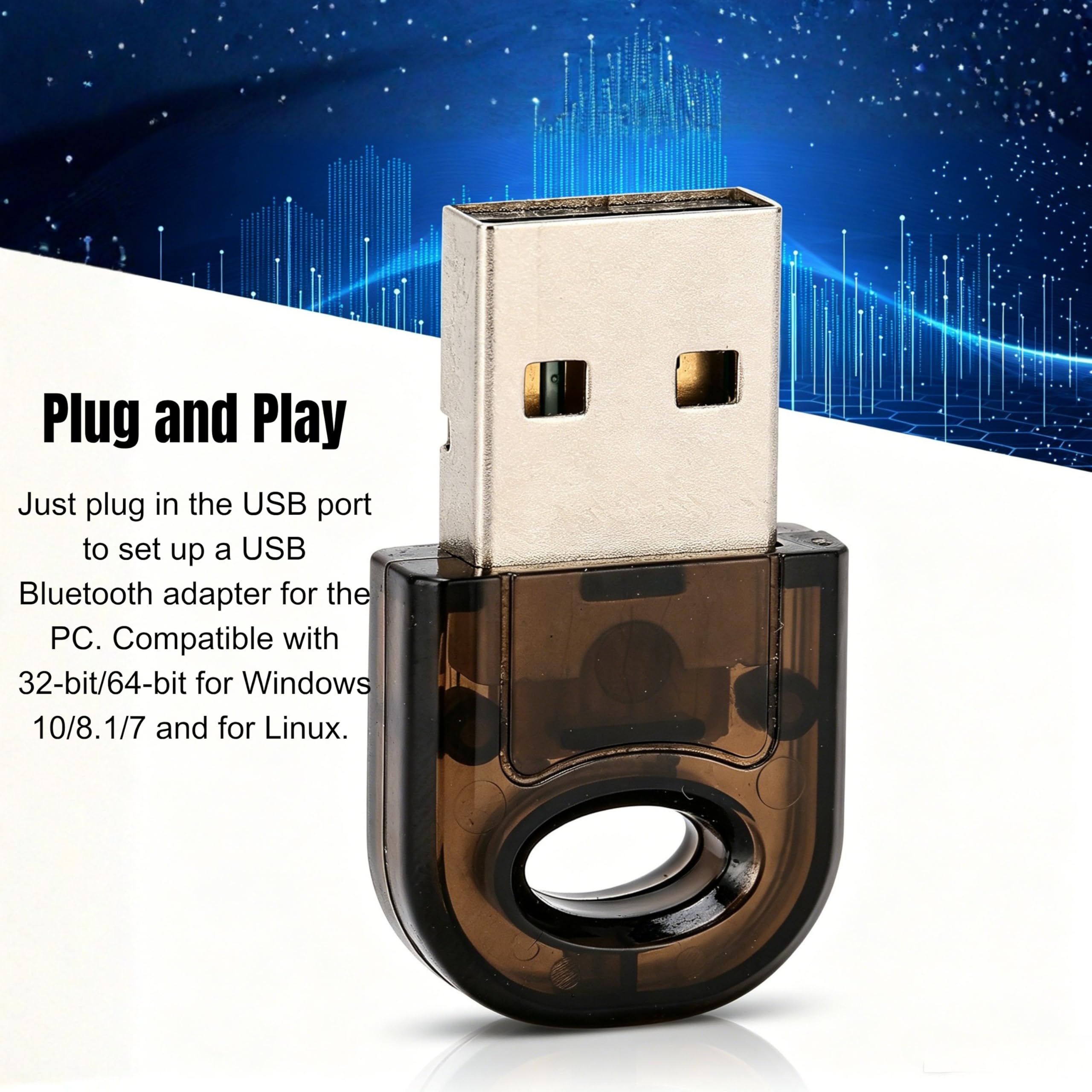 Wersja 5.0 Szybki bezprzewodowy adapter Bluetooth USB z chipem RTL8761B do laptopa PC czarny ABS metalowa transmisja 3 Mbps Plug and Play