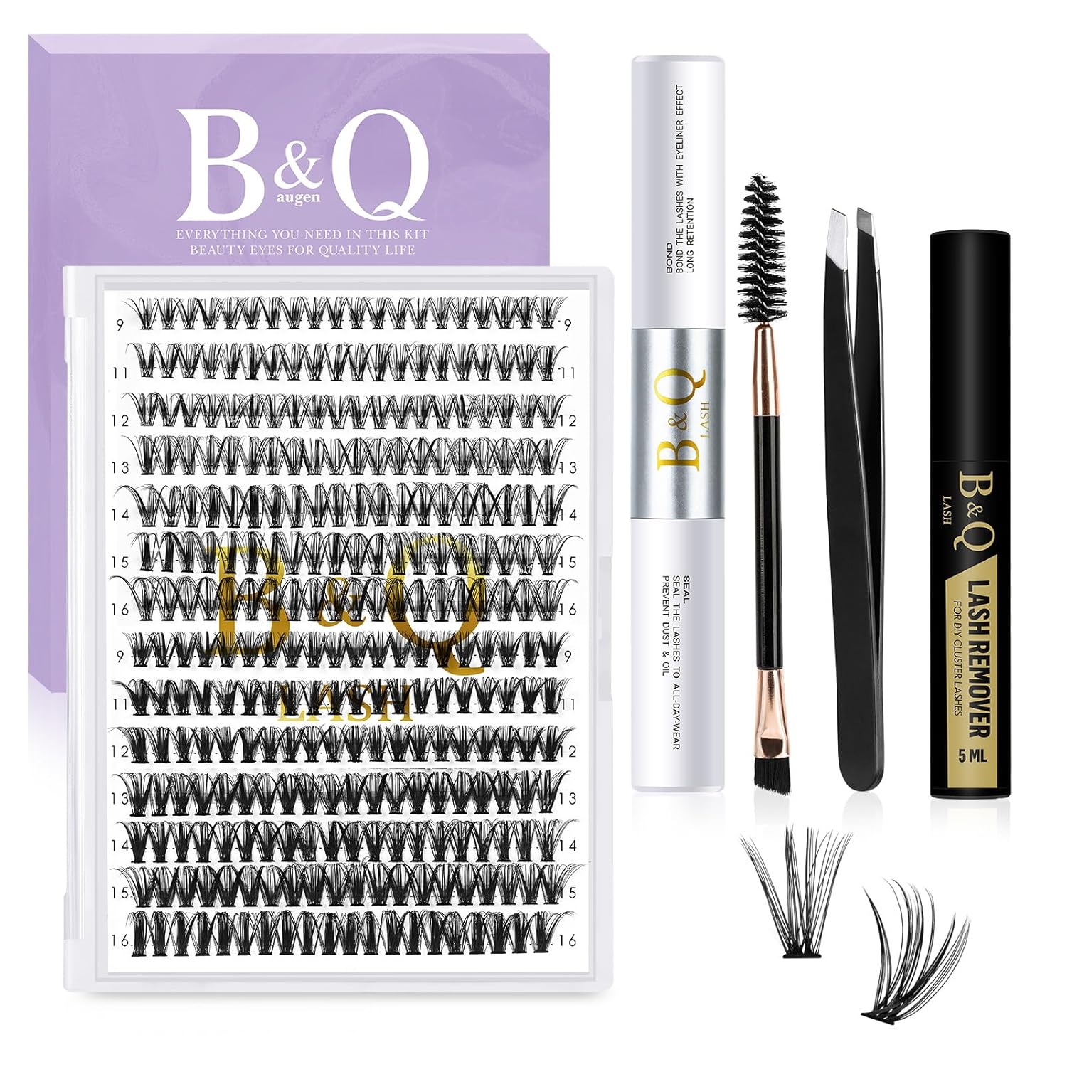 DIY Lash Extension Kit B&Q 280 PCS Individual Eyelash