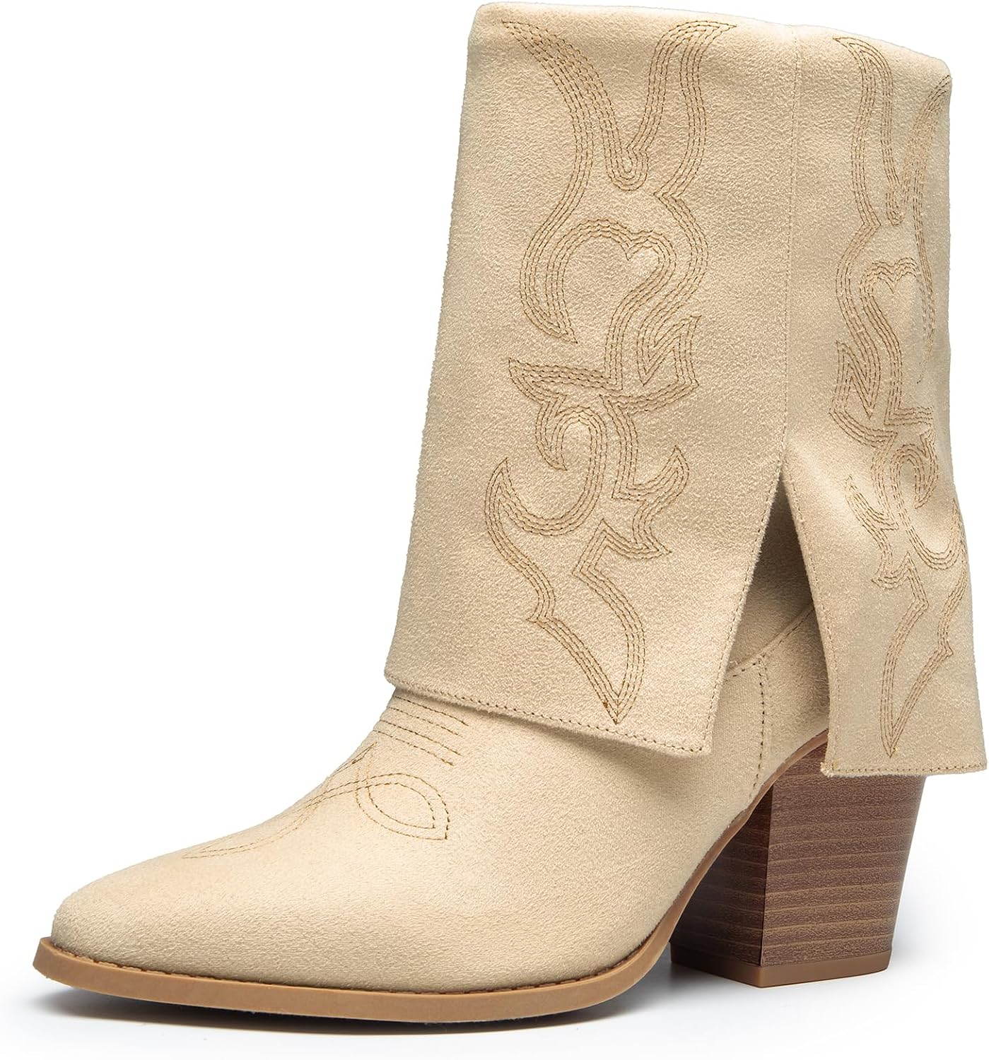 Amazon.com: DREAM PAIRS Botas vaqueras para mujer, plegables, de 3.14 ...