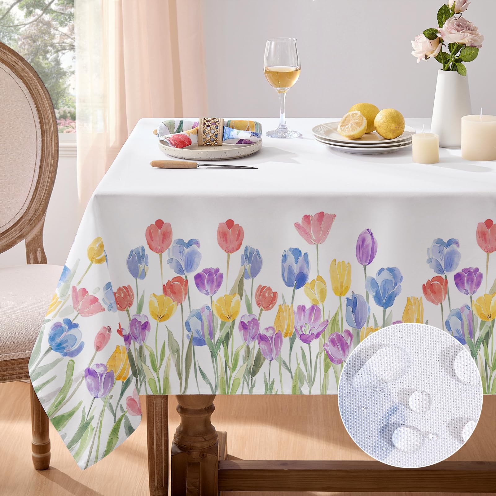 Nappe de table infroissable et anti-tache Softalker contre les salissures