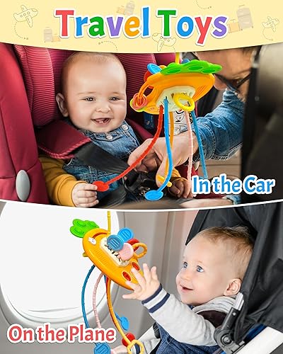 Miniatura 3 de Juguetes de dentición para bebés de 6 a 12 a 18 meses, cesta de Pascua para bebés, regalo de cumpleaños de silicona, juguetes Montessori para niños