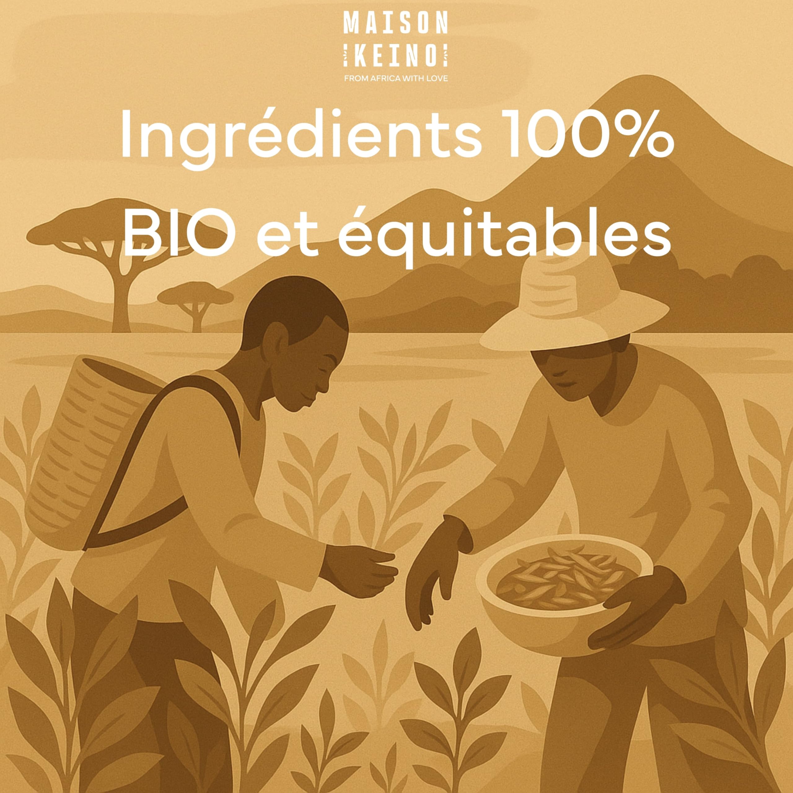Maison Keino Thé Blanc Bio du Kenya – Bourgeons et Premières Feuilles Récoltés à la Main – Goût Floral et Délicat – Riche en Antioxydants – Sachet Refermable 80g – Récolte Fine