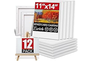 12 Pack Canvases for Painting with 11x14, Painting Canvas for Oil & Acrylic Paint