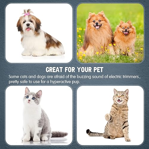 Miniatura 4 de 5 peines de afeitar para perros, peine de aseo para mascotas, peine de afeitar para mascotas, con 25 cuchillas adicionales, peine manual de pelo de