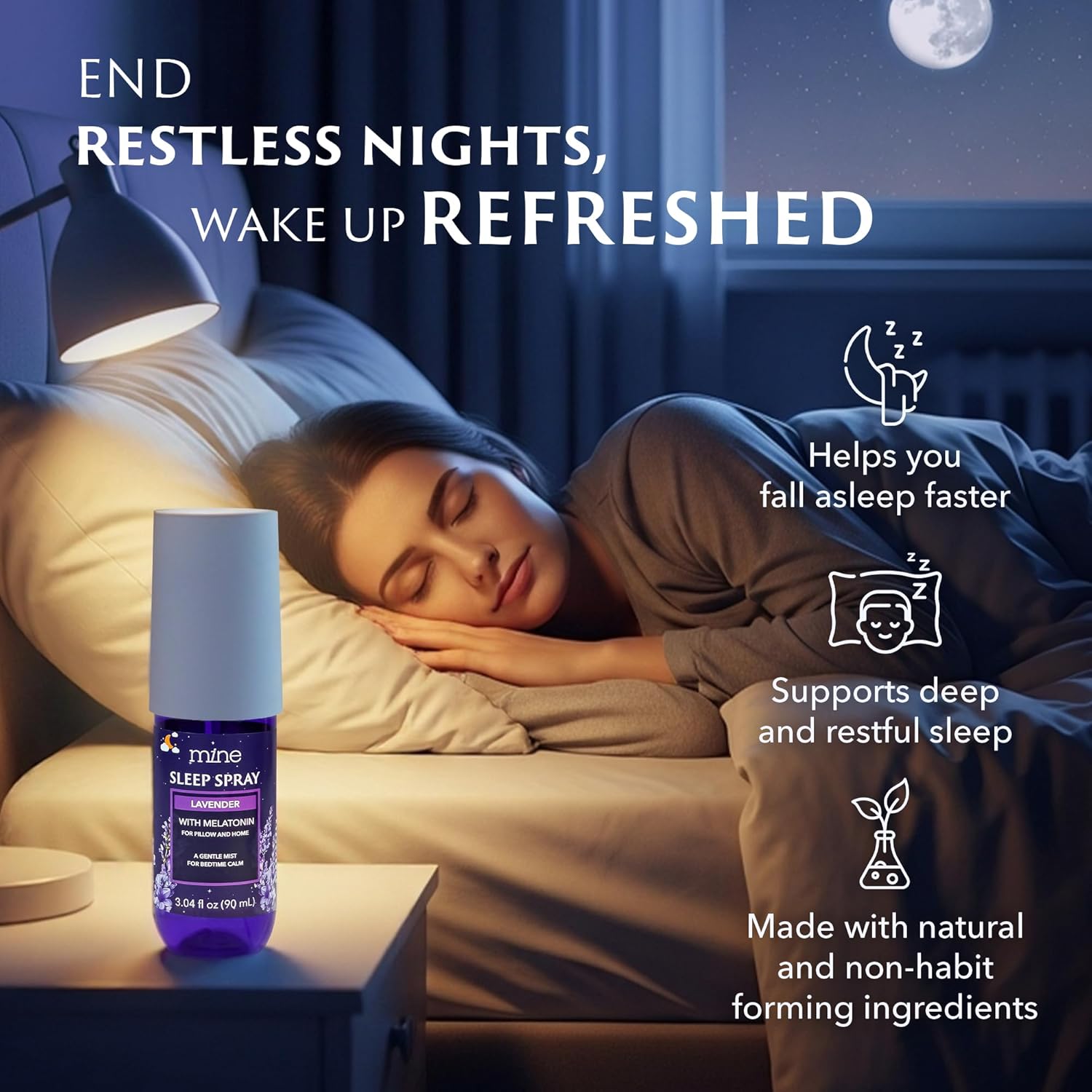 Lavender Sleep Spray with Melatonin - Valentines Day Gifts for Teen Girls and Women – Natural Pillow Mist for Relaxing Sleep, Calming Bed Spray for Adults - Image 7