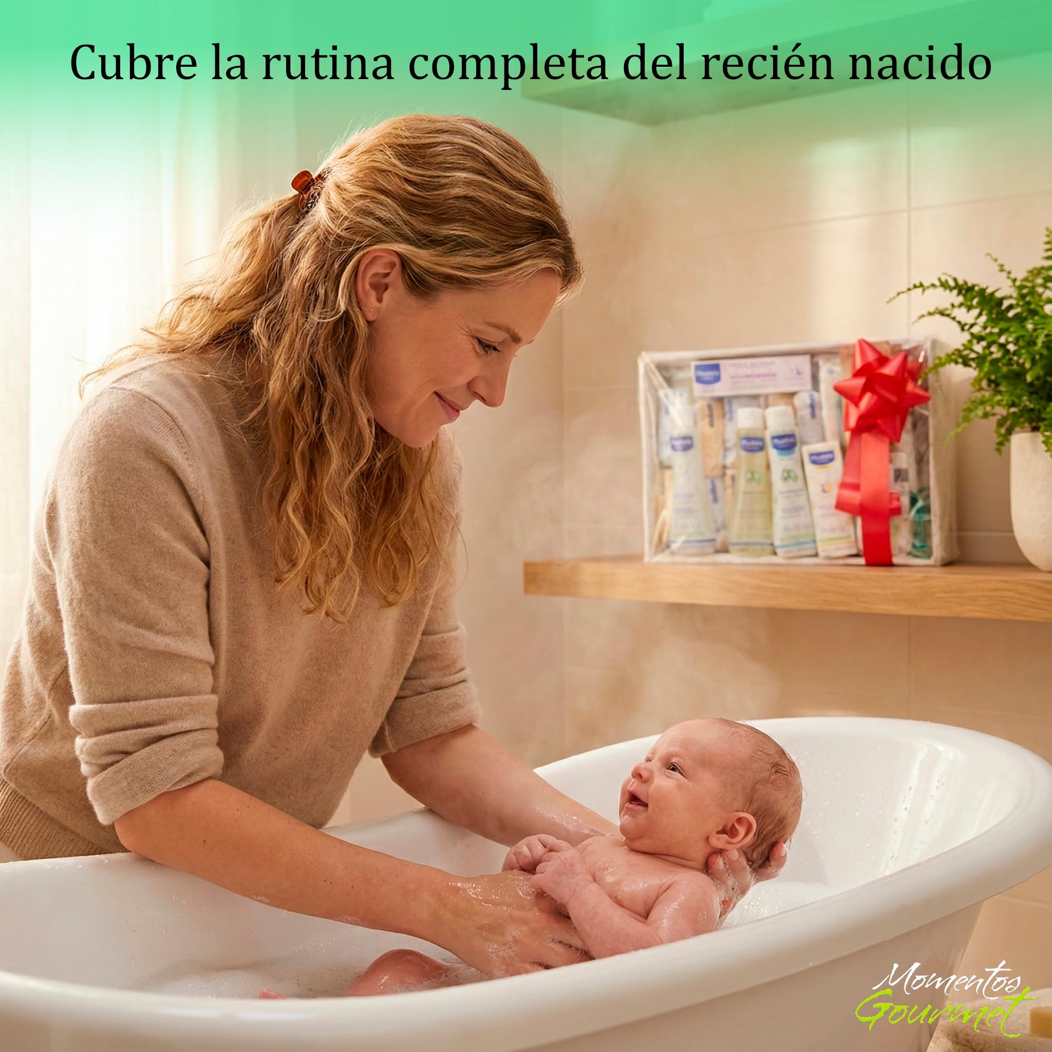 Canastilla Bebé Recién Nacido Cesta Regalo Unisex Niño Niña Kit Higiene Completo con Gel Champú Colonia Toallitas Pañales Chupetes y Broche Pack Bebé Recién Nacido Baby Shower Bautizo Mamás Primerizas