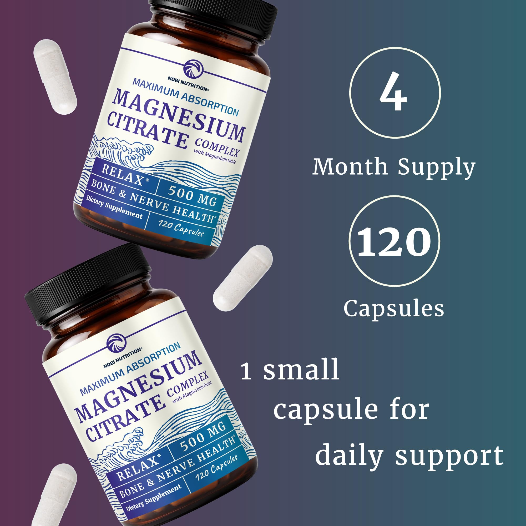 Magnesium Citrate Complex 500 MG, Constipation, Calm & Relaxation Support — Amazon image 7