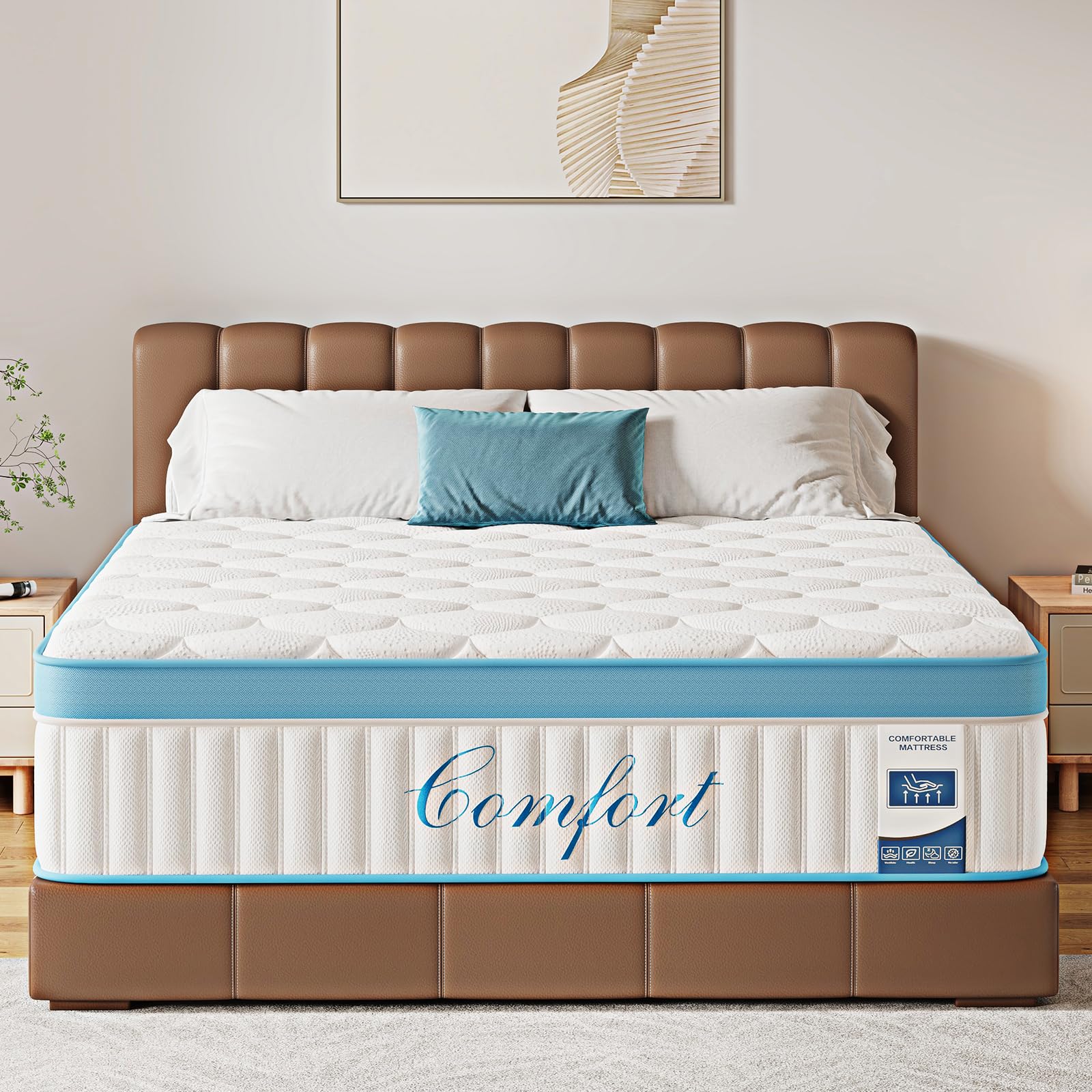Photo 1 of Mroreom Full Hybrid Memory Foam Mattress