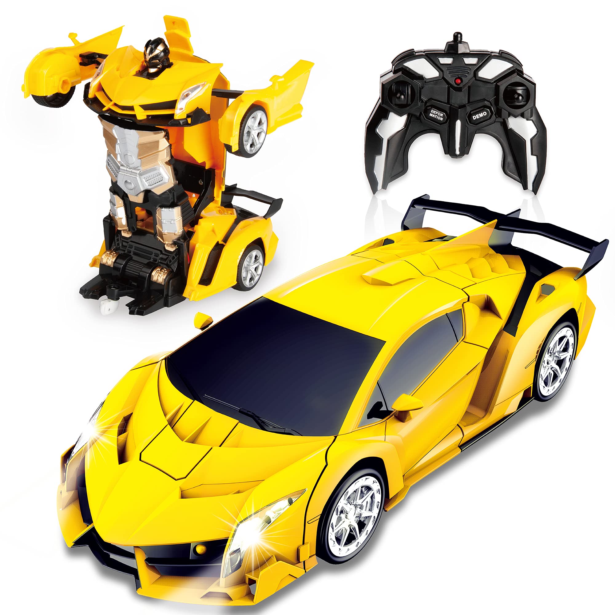 Buy YIRUIKEJI Remote Control Car,Transform Robot RC Cars for Kids,2.4Ghz 118 Scale Deformation