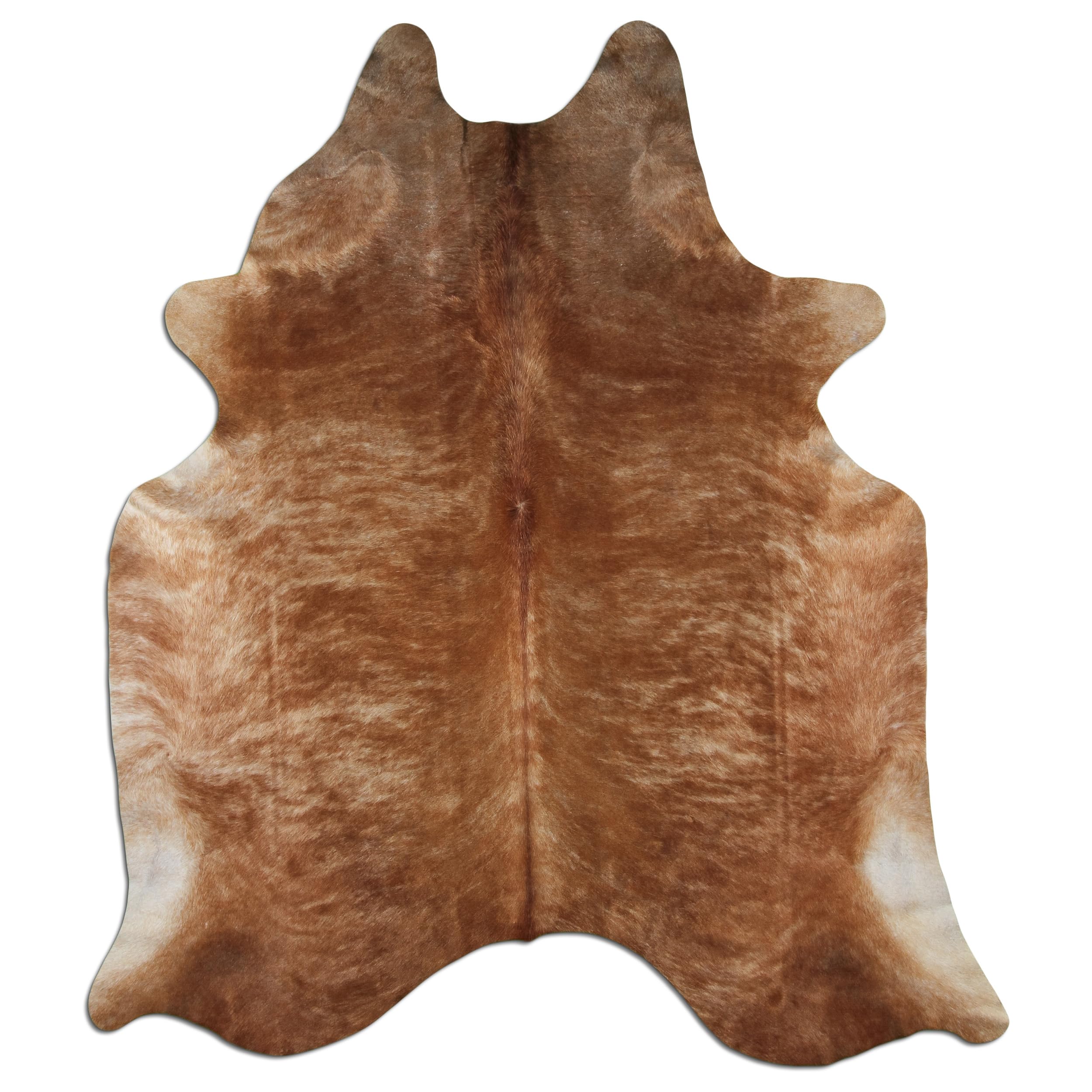 Tapis en peau de vache de qualité supérieure - Beige Brindle - Produit naturel unique en provenance d'Amérique du Sud - Peau de b uf - Fourrure véritable