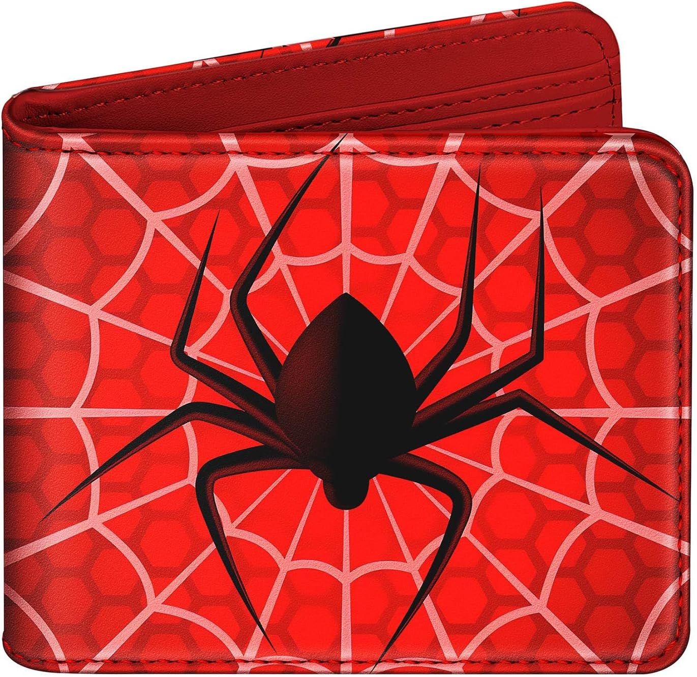 Bistup Boys Wallet Cute Cool Leather Bifold Wallet for Teen Boys Cartoon Design Credit Card Cash Id Holder Rfid Blocking Bi Fold Small Wallets With Coin Pocket Slim Unique Red Teens Little Boy Youth