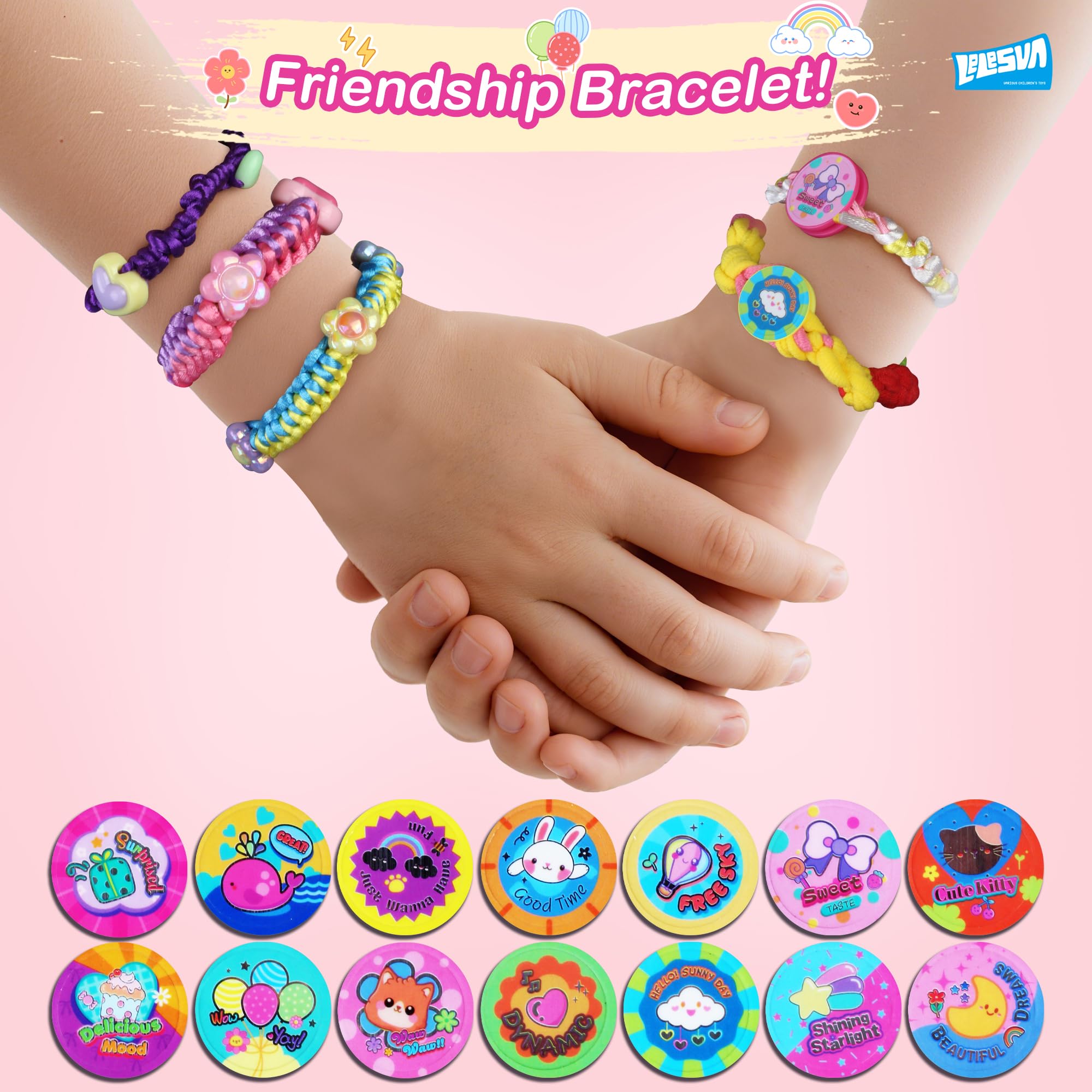 Kit de tissage 3 en 1 400 pièces + kit de fabrication de bracelets d'amitié, jouets avec boîte de rangement, boucles d'art et d'artisanat pour adultes, cadeaux pour enfants de 5, 6, 7, 8 à 12 ans, 13