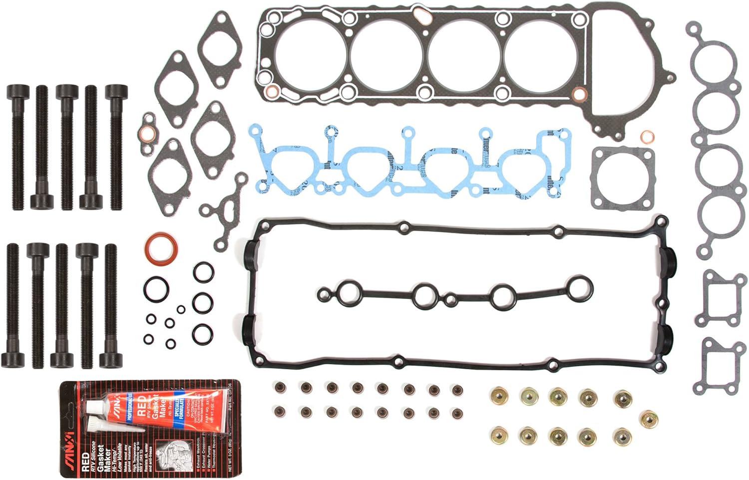 Evergreen HSHB3027 Cylinder Head Gasket Set Head Bolt