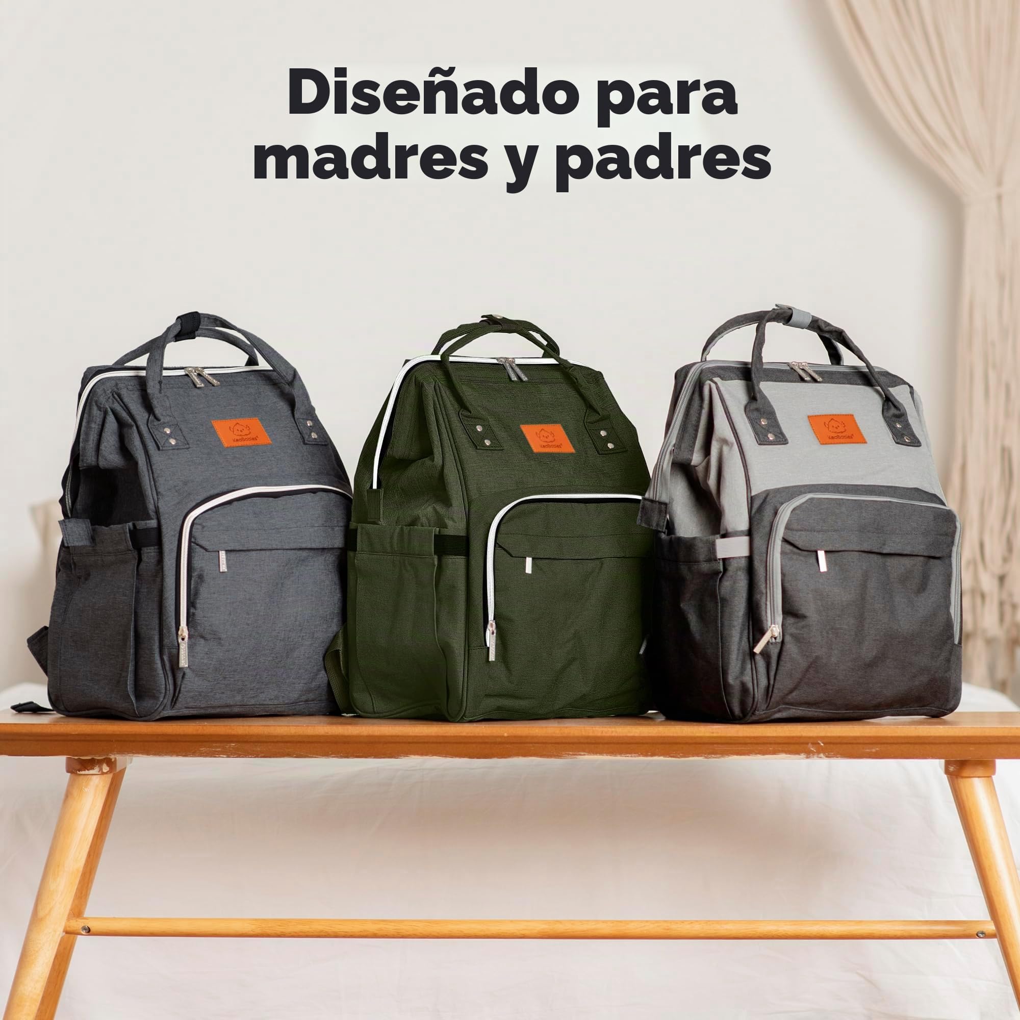 KeaBabies Mochila para pañales - bolsa de viaje para bebés impermeable y multifunción para mamá,papá, hombres y mujeres - Bolsas de maternidad grandes para pañales - Duradera y elegante