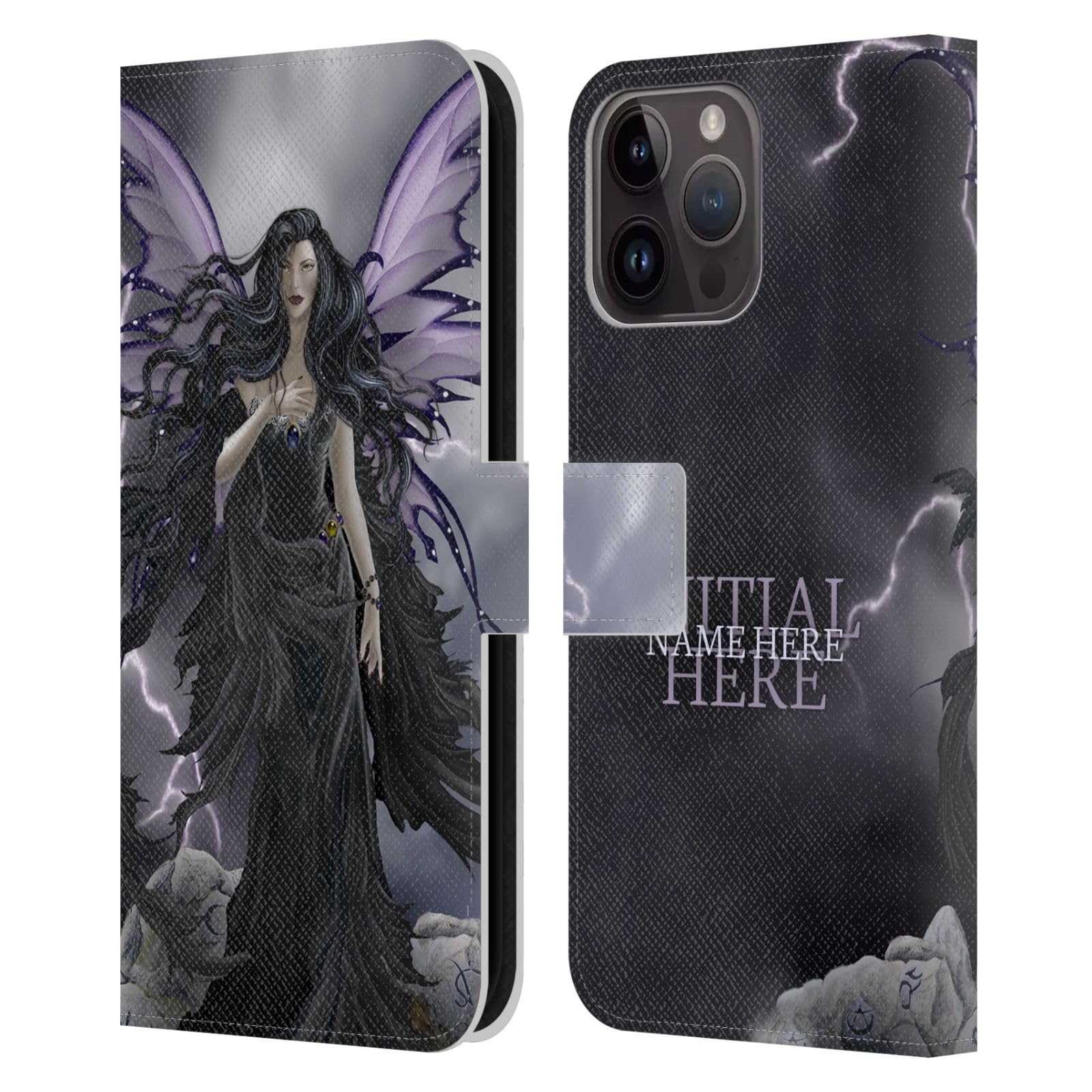 Housse iPhone 15 Pro Max personnalisable avec initiale fée - 7