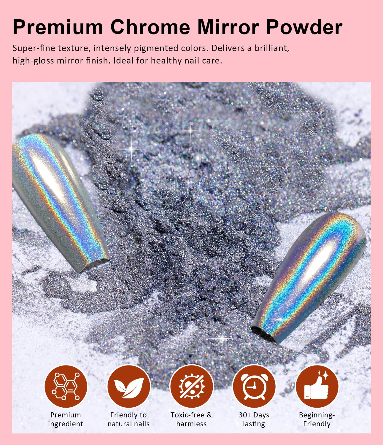 BISHENGYF Gold Chrome Nail Powder - Image 4