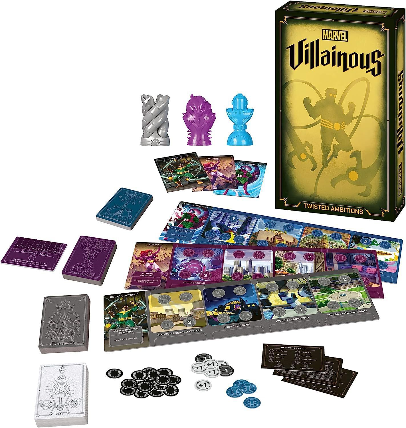 Ravensburger Marvel Villainous Twisted Ambitions – Jeux de stratégie immersifs pour Adultes et Enfants à partir de 12 Ans – Peut être joué Seul ou en Extension