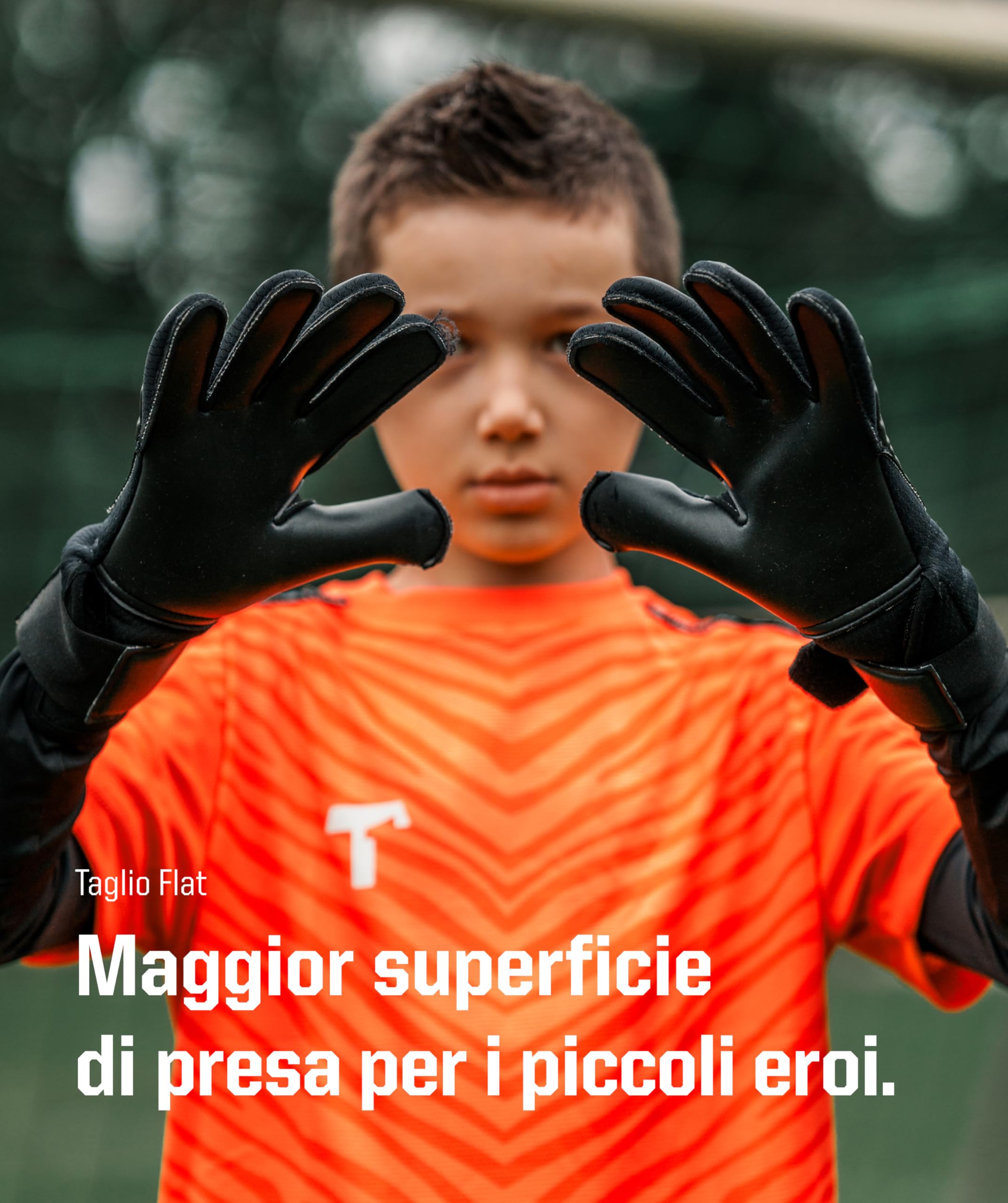T1TAN Rebel Guanti da portiere per bambini - guanti da portiere di calcio - senza protezione per le dita