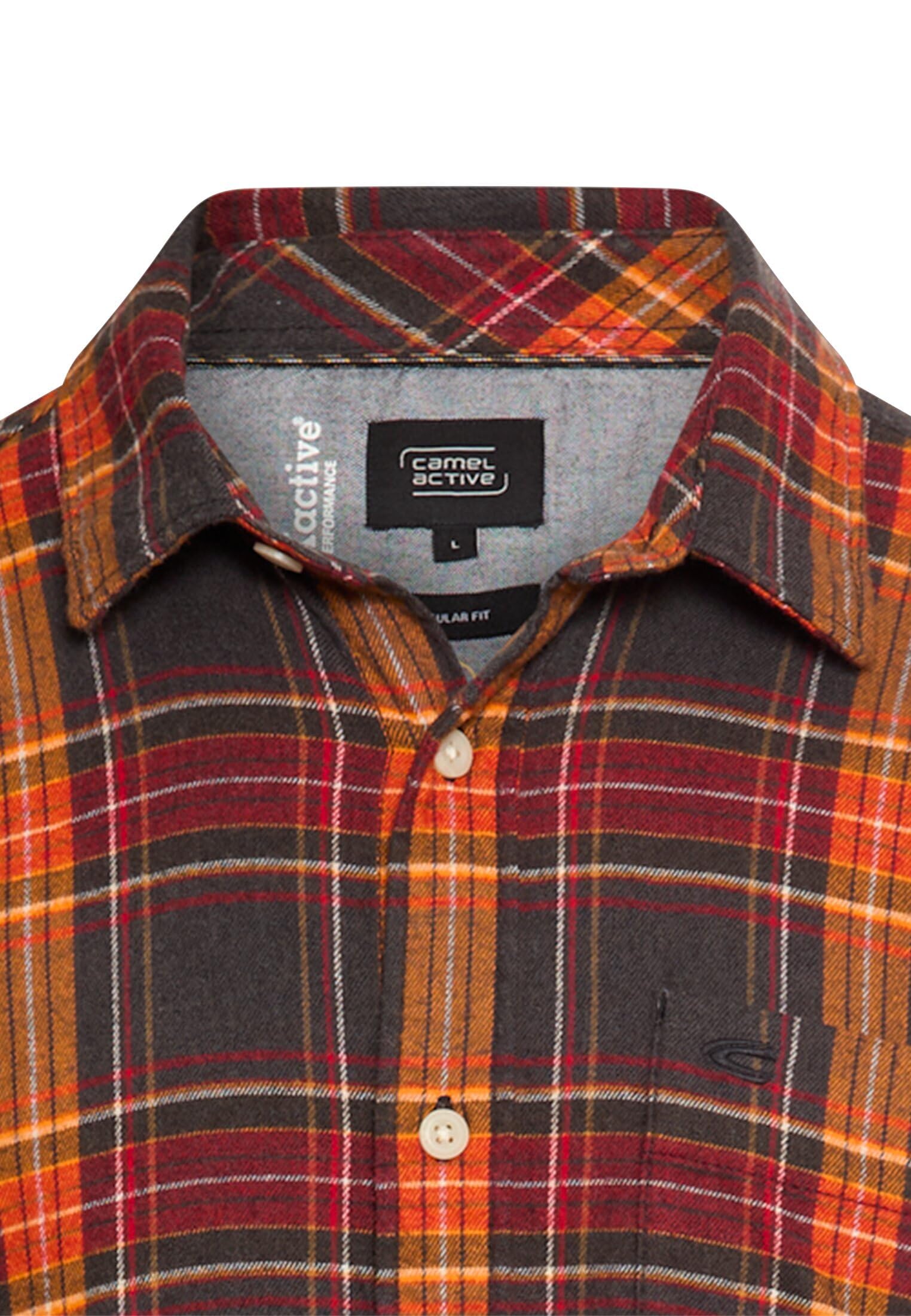 camel active Herren fleXXXactive® Langarmhemd aus leichtem Flanell