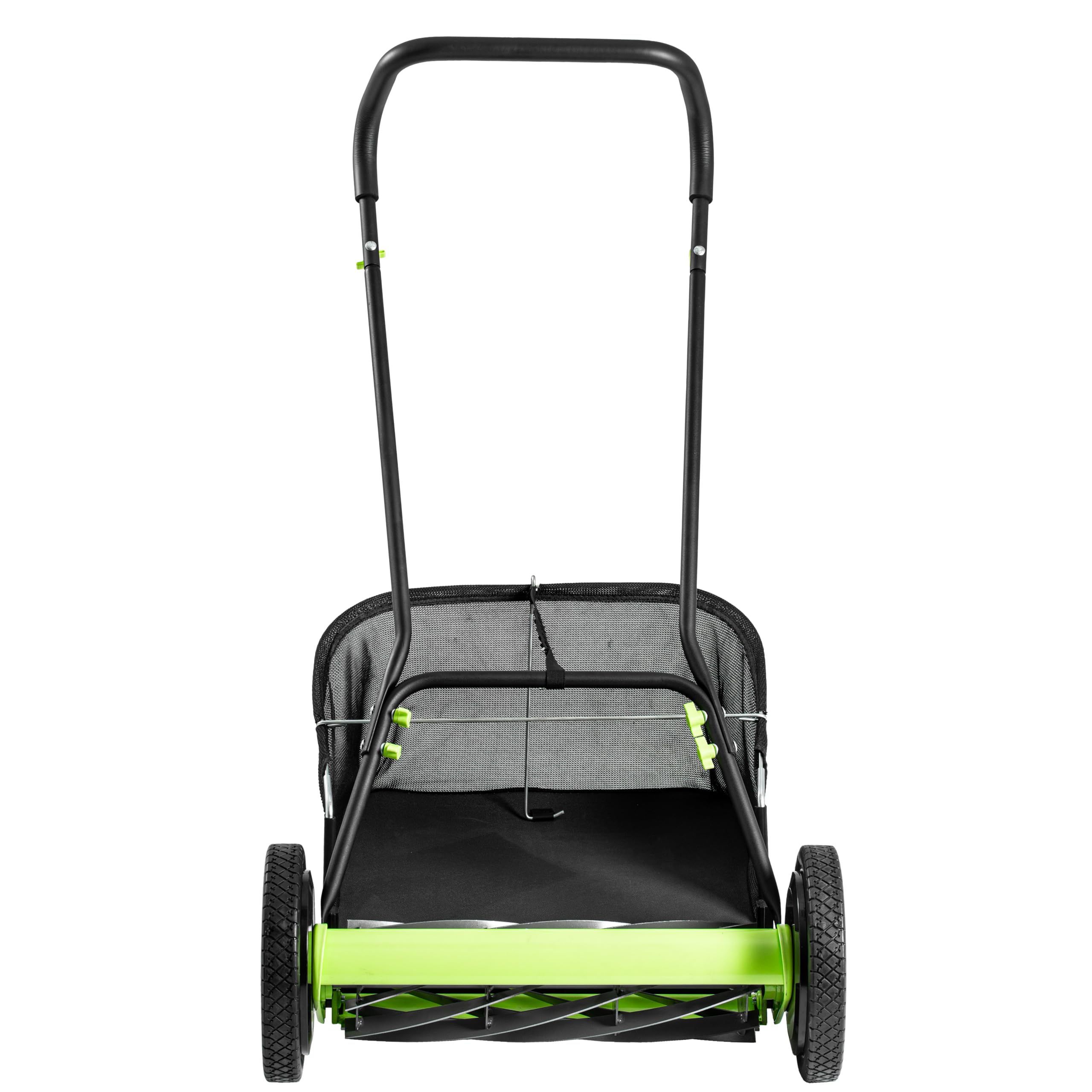 Earthwise 918-18EWG kosiarka bębnowa, 18", z koszem na trawę z 9 nożami, czarna