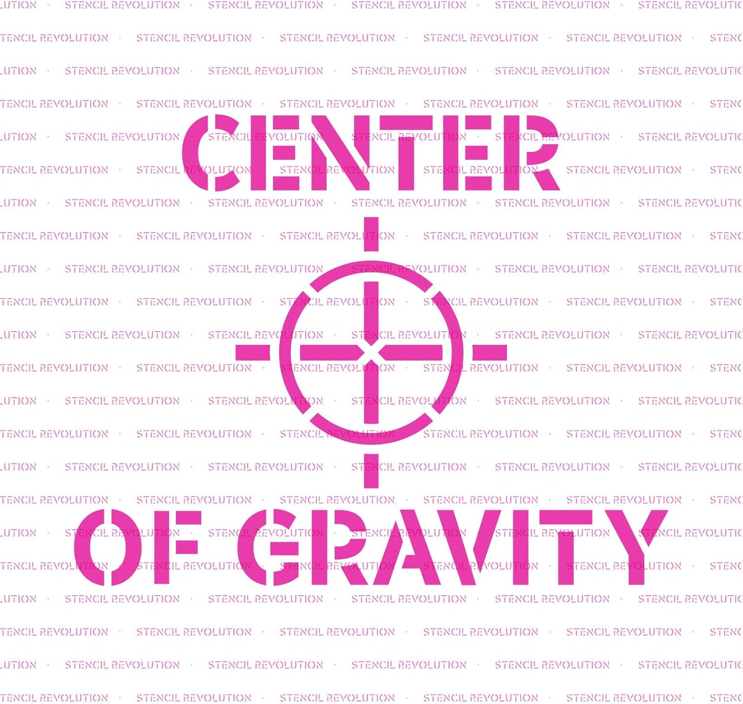 Center of Gravity Stencil - Robust Applications with Tailored Industrial Stencils, DIY Craft