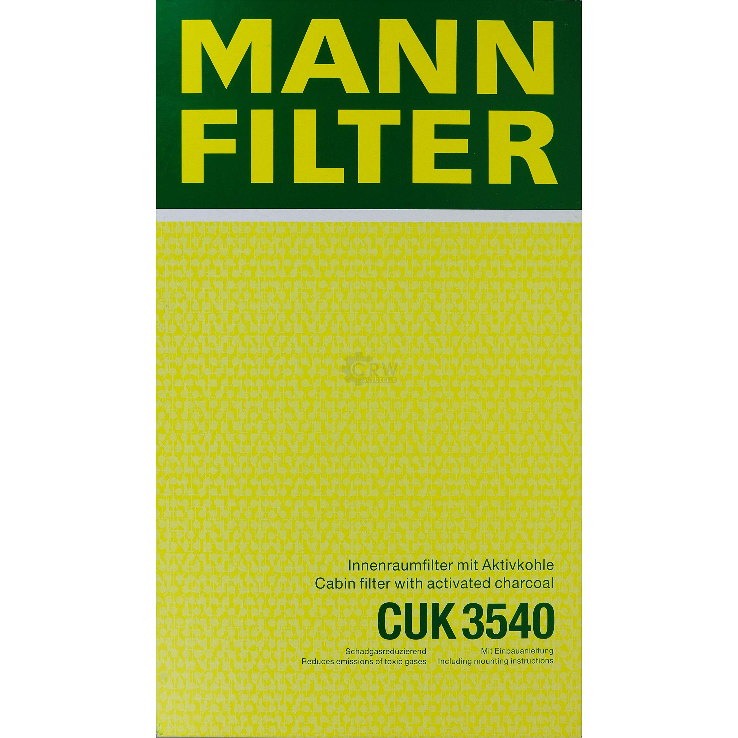 Paquete de inspección Kit de mantenimiento de filtros con filtro de aceite HU 718/1 k, filtro de aire C 42 192/1, filtro de combustible WK 820/1, filtro de habitáculo CUK 3540, tornillo de