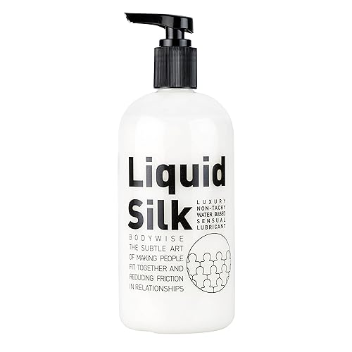 Liquid Silk, Personal Lubricant Bottle Large,Translucent White, Non Flavoured,Unscented, 500 ml