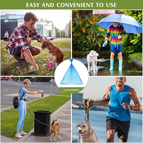 Miniatura 5 de Sherr 20 rollos en caja, 4000 unidades, bolsas para excrementos de perro, a prueba de fugas, bolsas universales para desechos de mascotas, bolsas