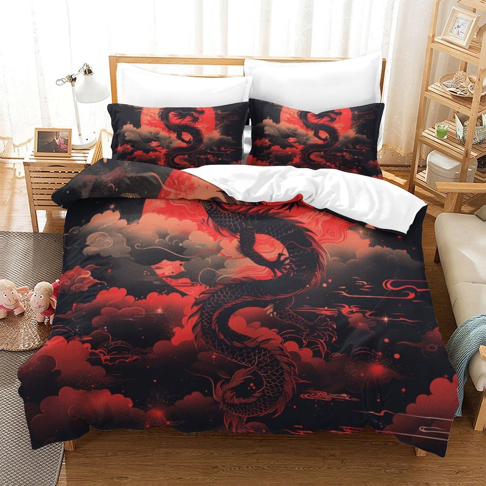 Parure de lit dragon 3D pour transformer la chambre des adolescents