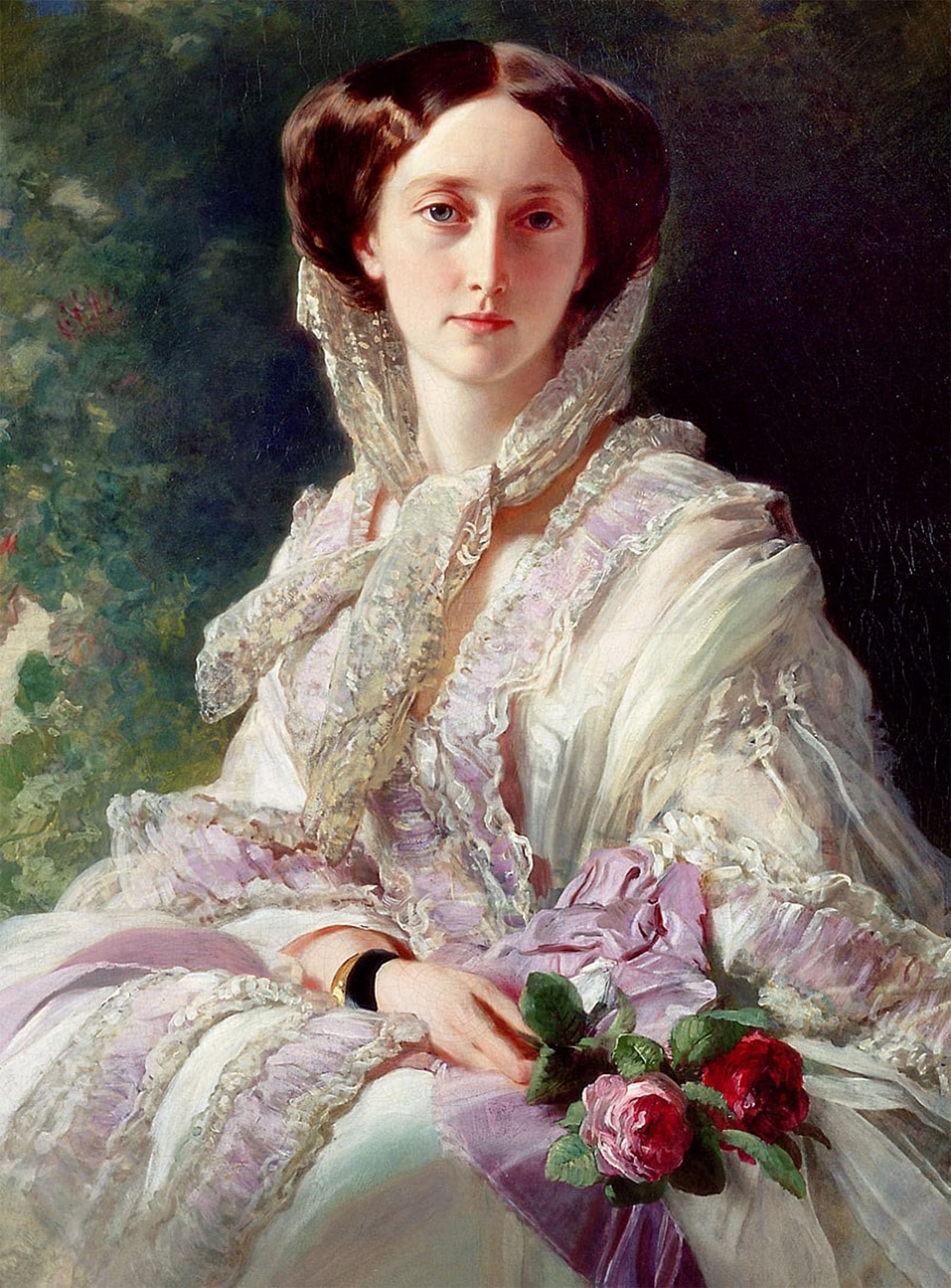 Artxlxxbn No Frame Famous Print Painting Colorful Art Print Portrait Of Princess Olga Of Wuerttemberg By Xaver Winterhalter Canvas Art Decorations For Home Decor 60X90cm