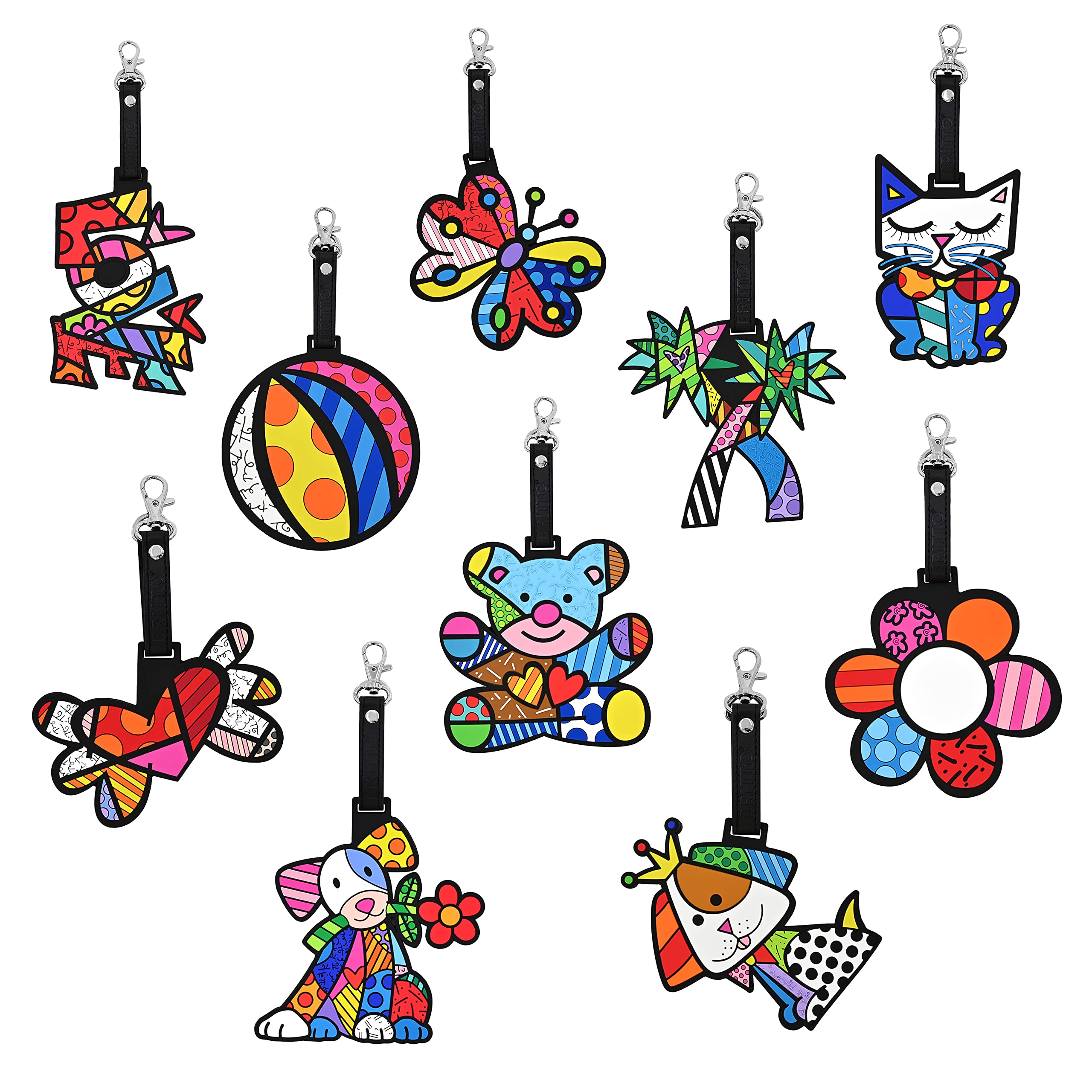 Amazon.com: BRITTO Romero Large Rubber Luggage Tag, Love Word